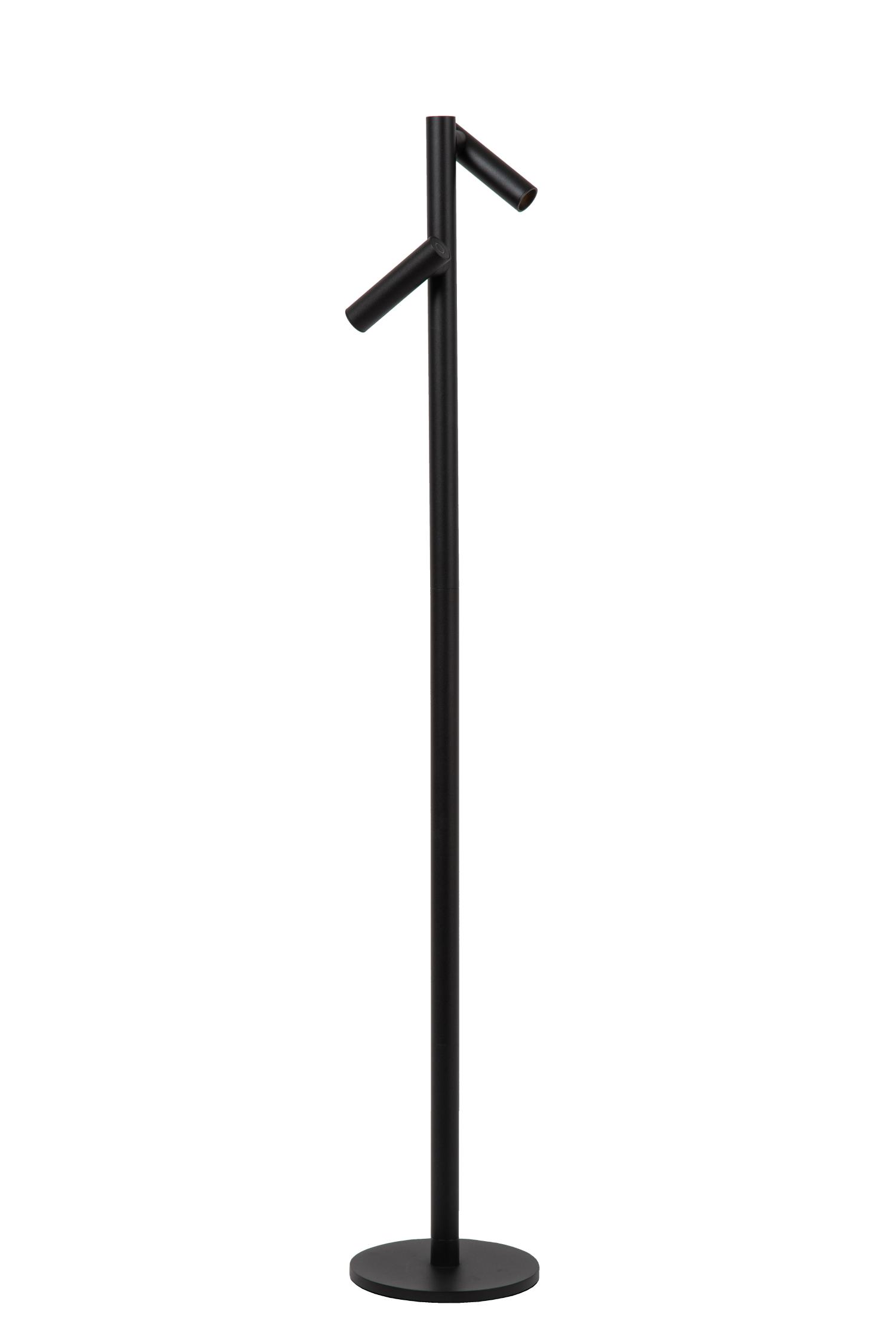 Antrim Floor Lamp - Matt Black/Clear Glass