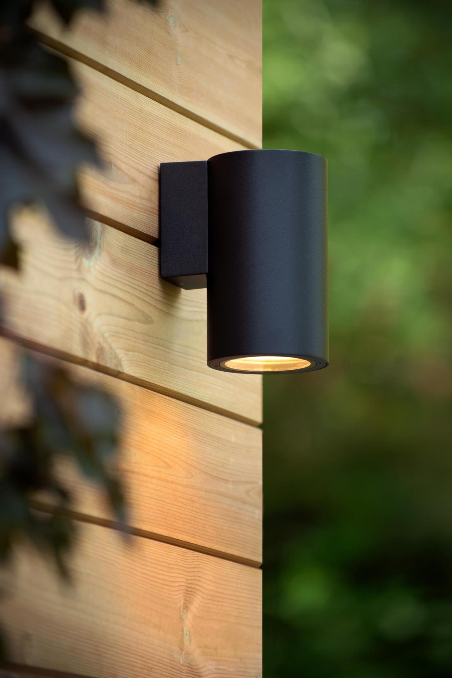 Volantis Outdoor Lights - Matt Black/Clear Glass