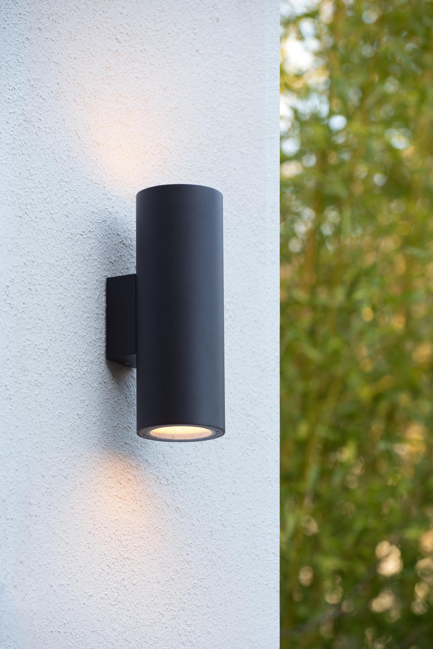 Volantis Outdoor Lights - Matt Black/Clear Glass