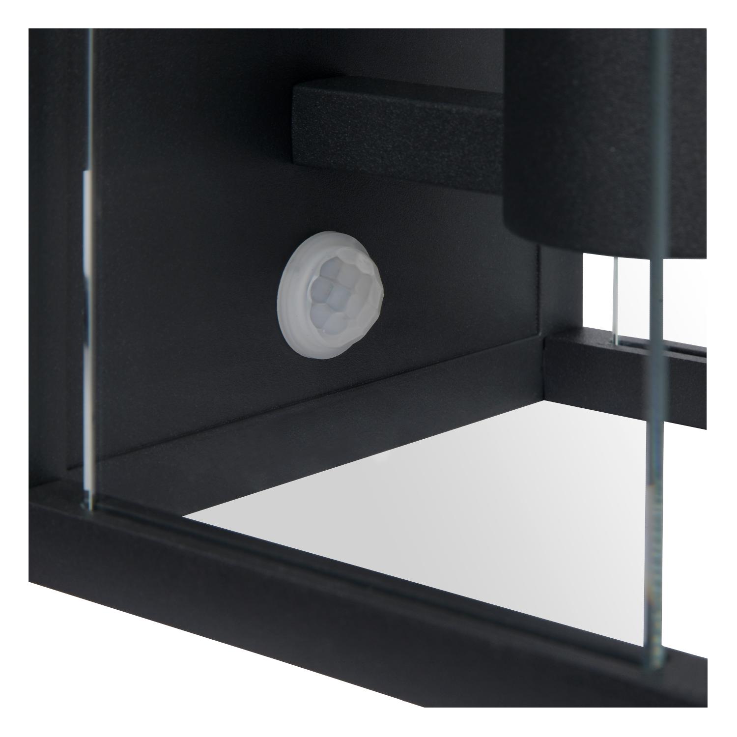 Claire Outdoor Lights - Matt Black/Clear Glass
