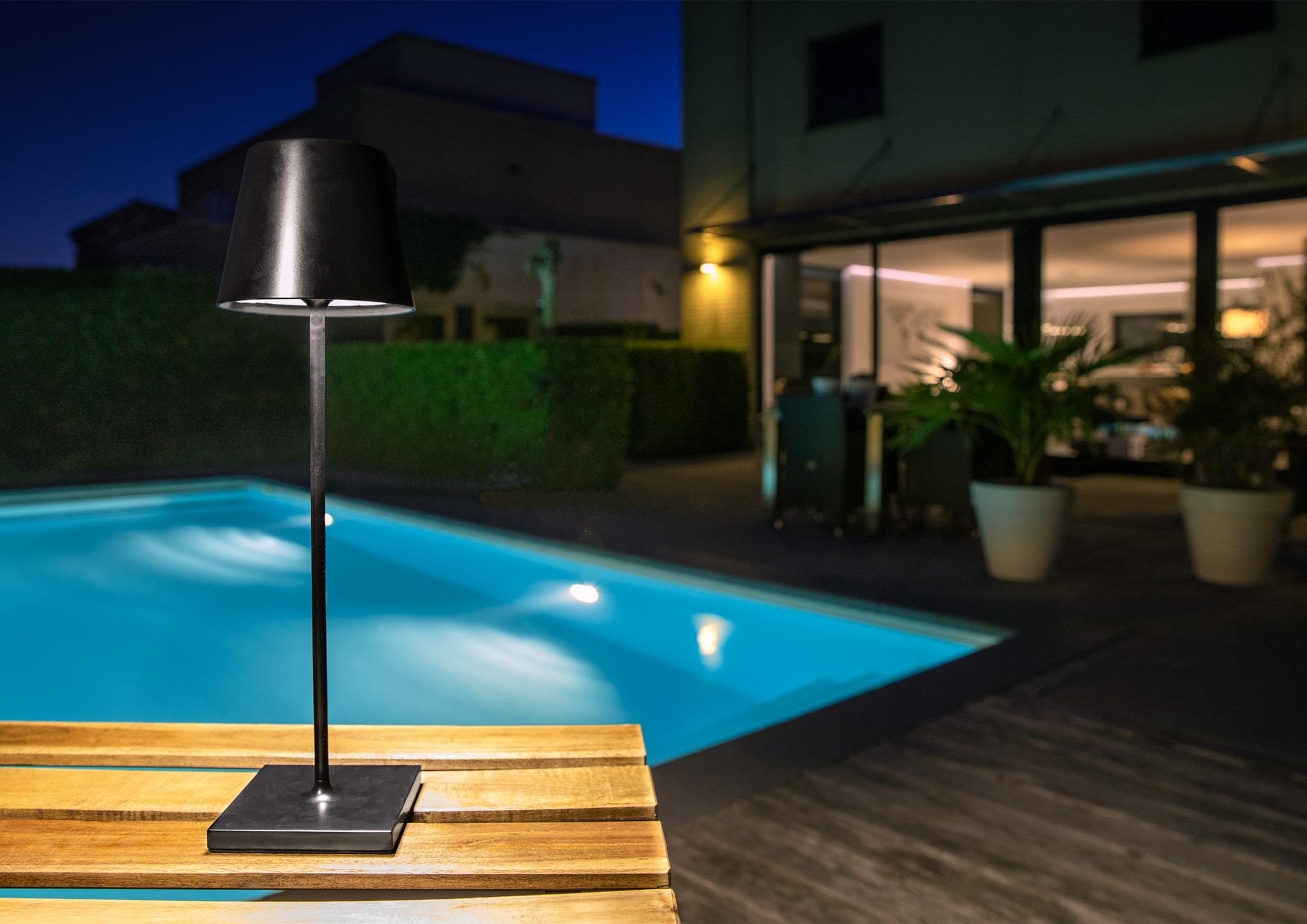 Justin Outdoor Lights - Matt Black