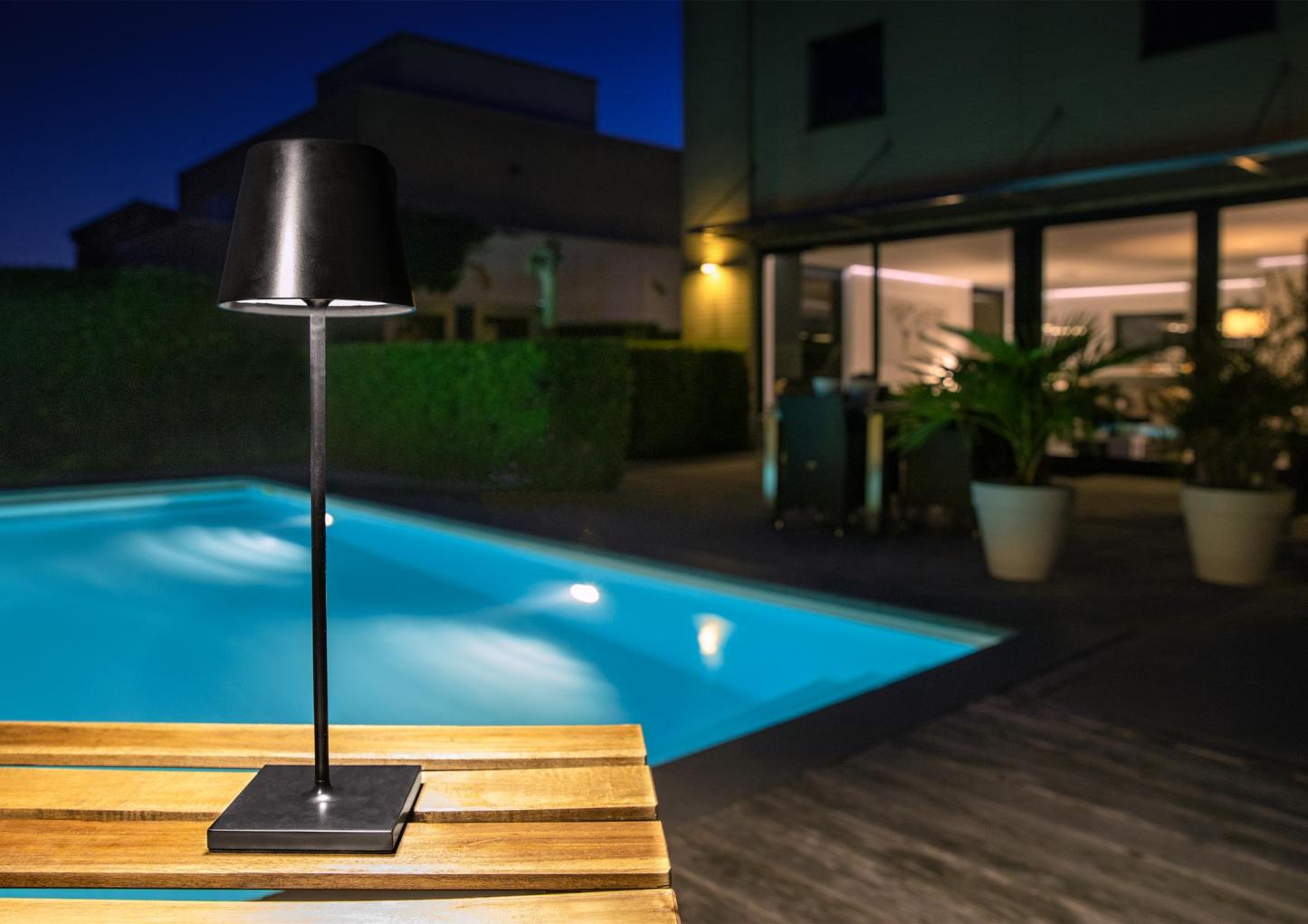 Justin Outdoor Lights - Matt Black
