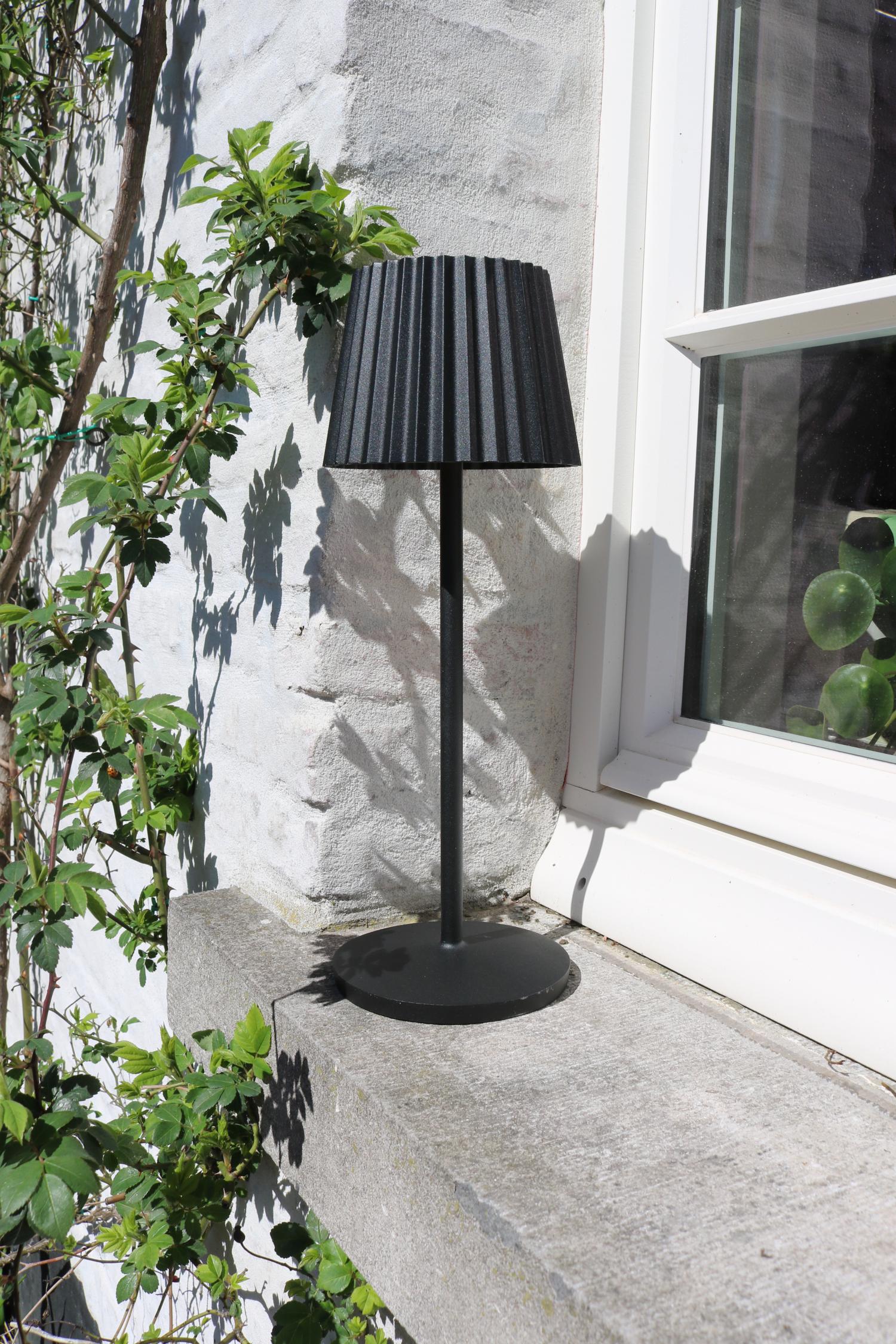 Justine Outdoor Lights - Matt Black