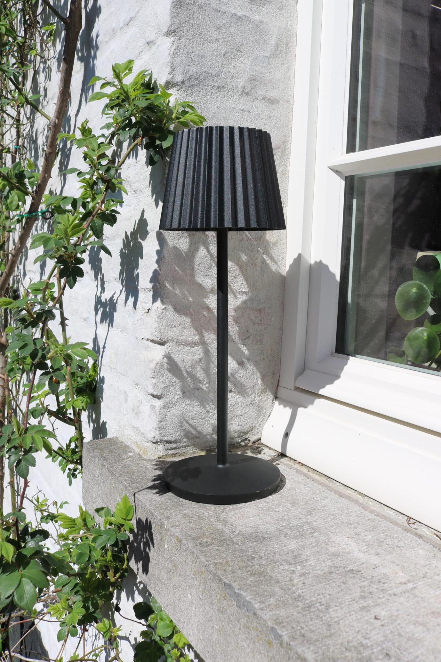 Justine Outdoor Lights - Matt Black
