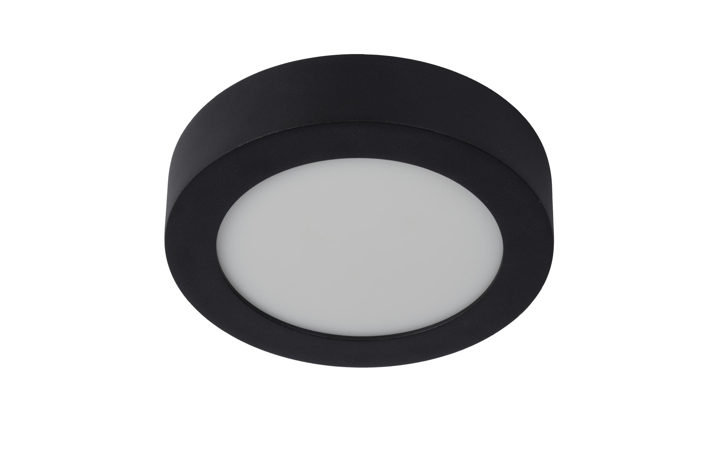 Brice Ceiling Lights - Matt Black/Opal - 180mm Diameter