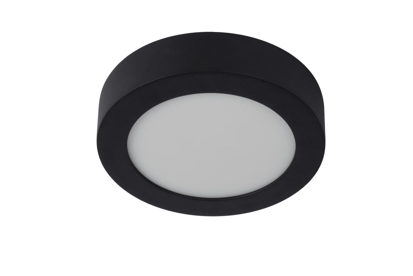 Brice Ceiling Lights - Matt Black/Opal - 180mm Diameter
