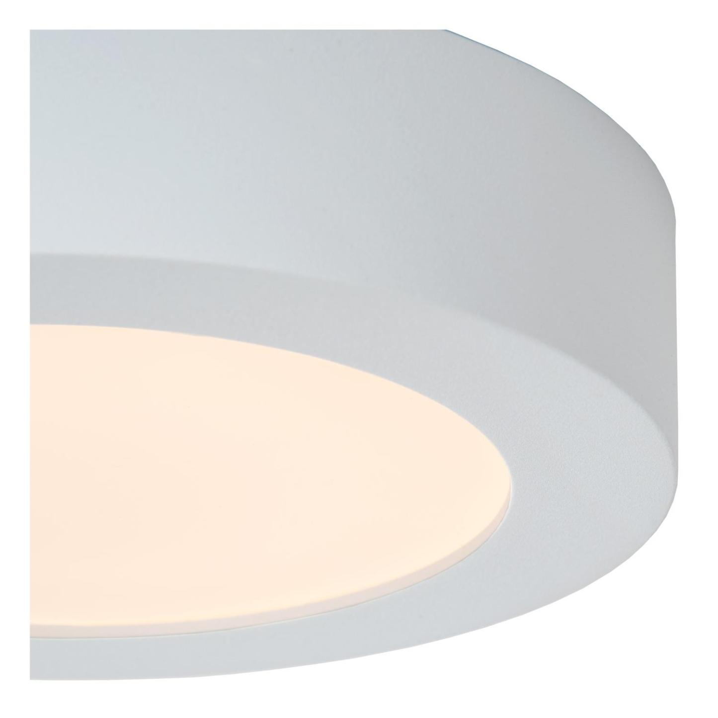 Brice Ceiling Lights - Matt Black/Opal - 180mm Diameter
