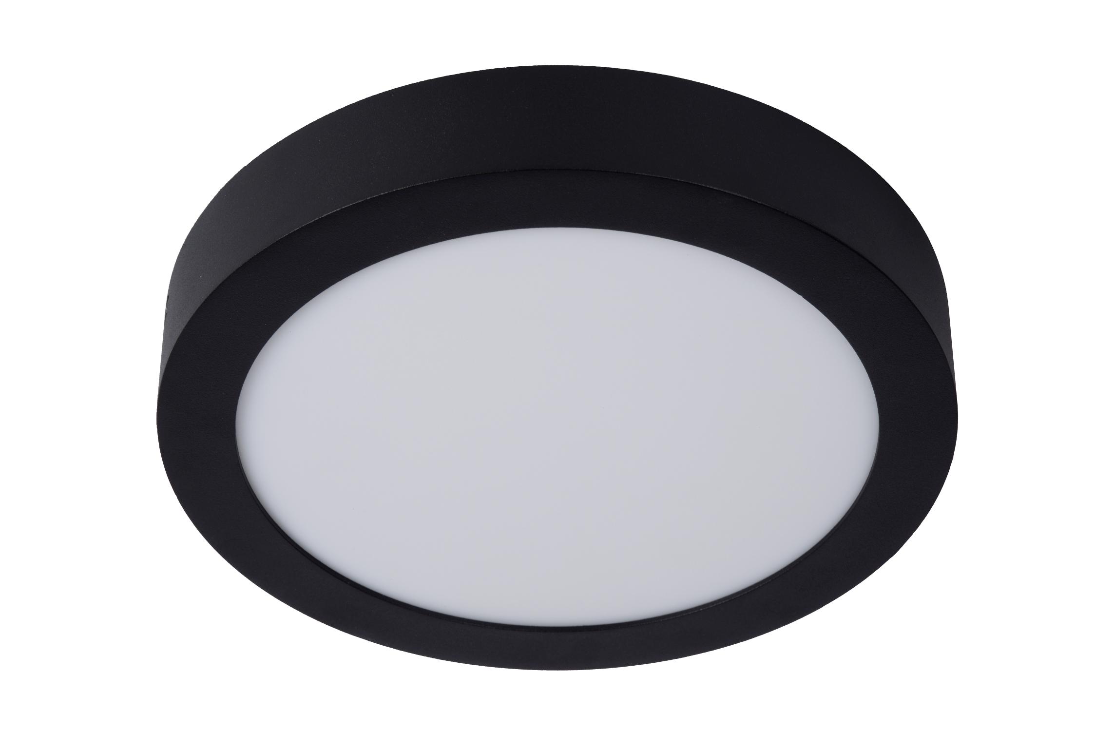 Brice Ceiling Lights - Matt Black/Opal - 240mm Diameter