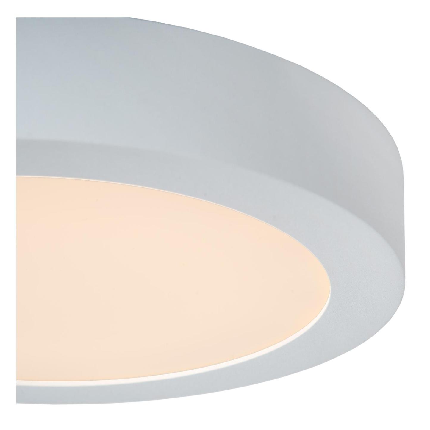 Brice Ceiling Lights - Matt Black/Opal - 240mm Diameter