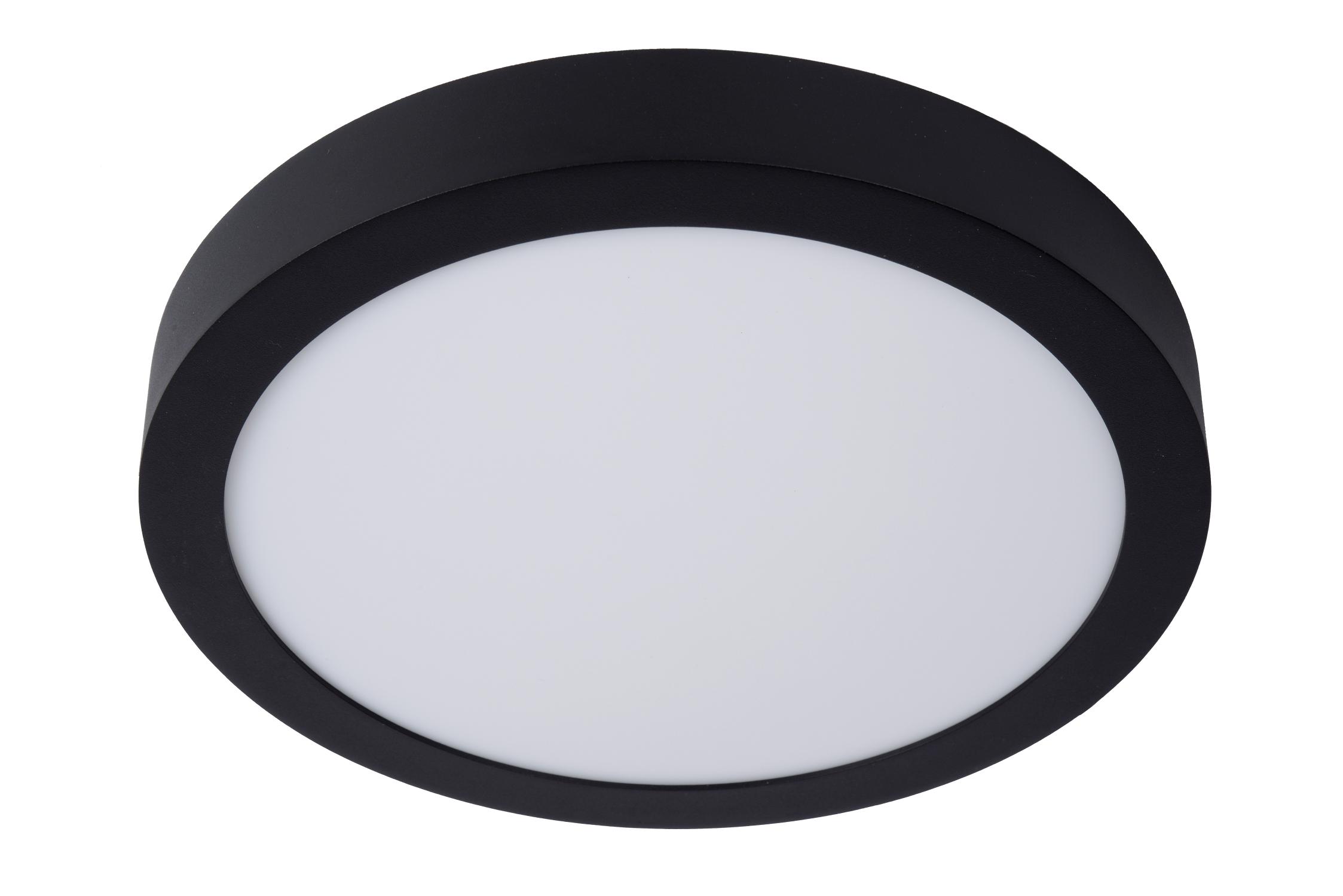 Brice Ceiling Lights - Matt Black/Opal - 300mm Diameter