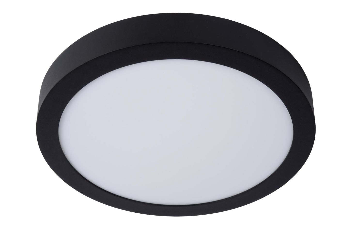 Brice Ceiling Lights - Matt Black/Opal - 300mm Diameter