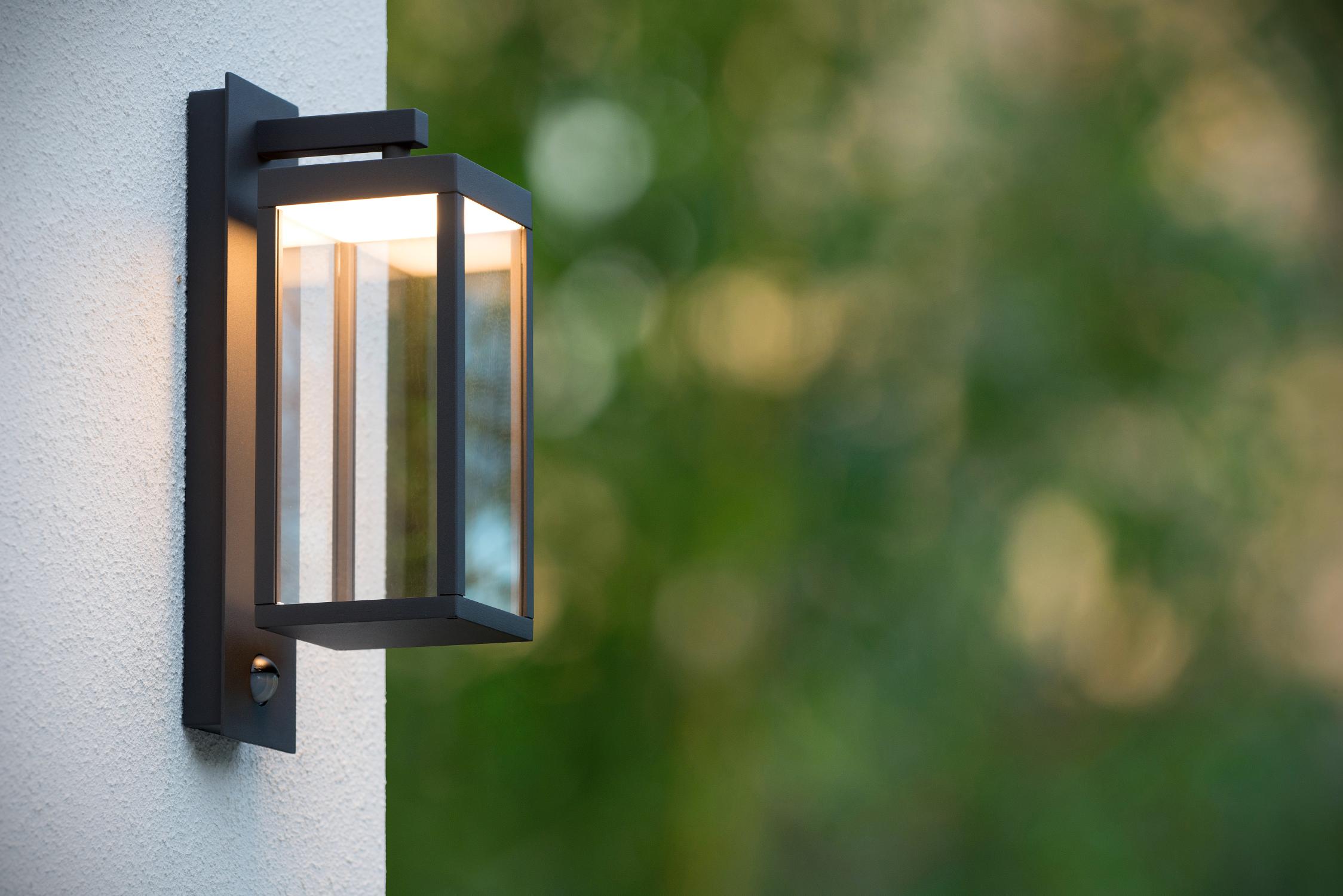 Clairette Outdoor Lights - Matt Black/Clear Glass