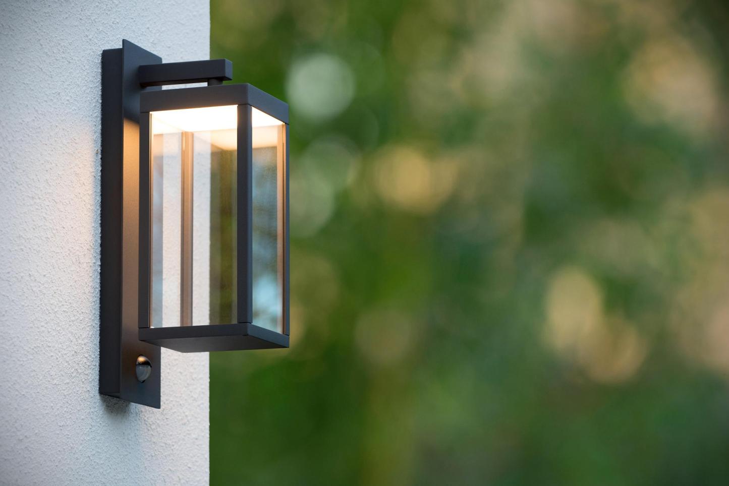 Clairette Outdoor Lights - Matt Black/Clear Glass