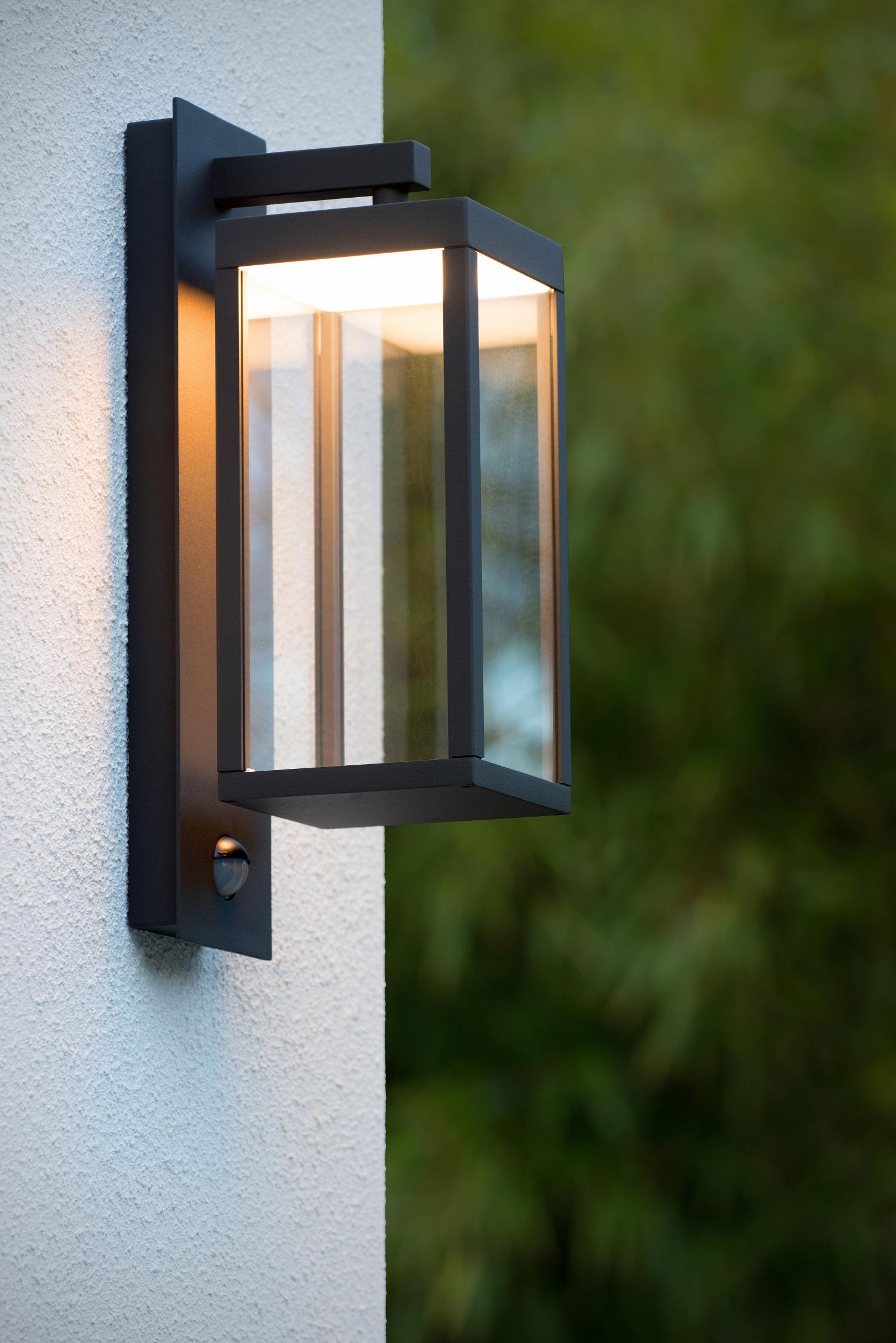 Clairette Outdoor Lights - Matt Black/Clear Glass