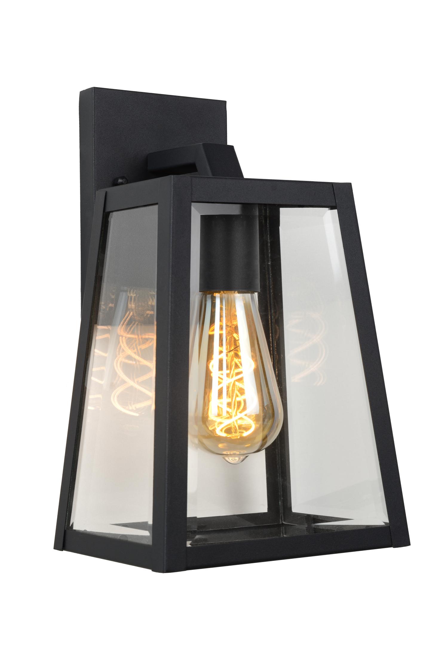 Matslot Outdoor Lights - Matt Black/Clear Glass