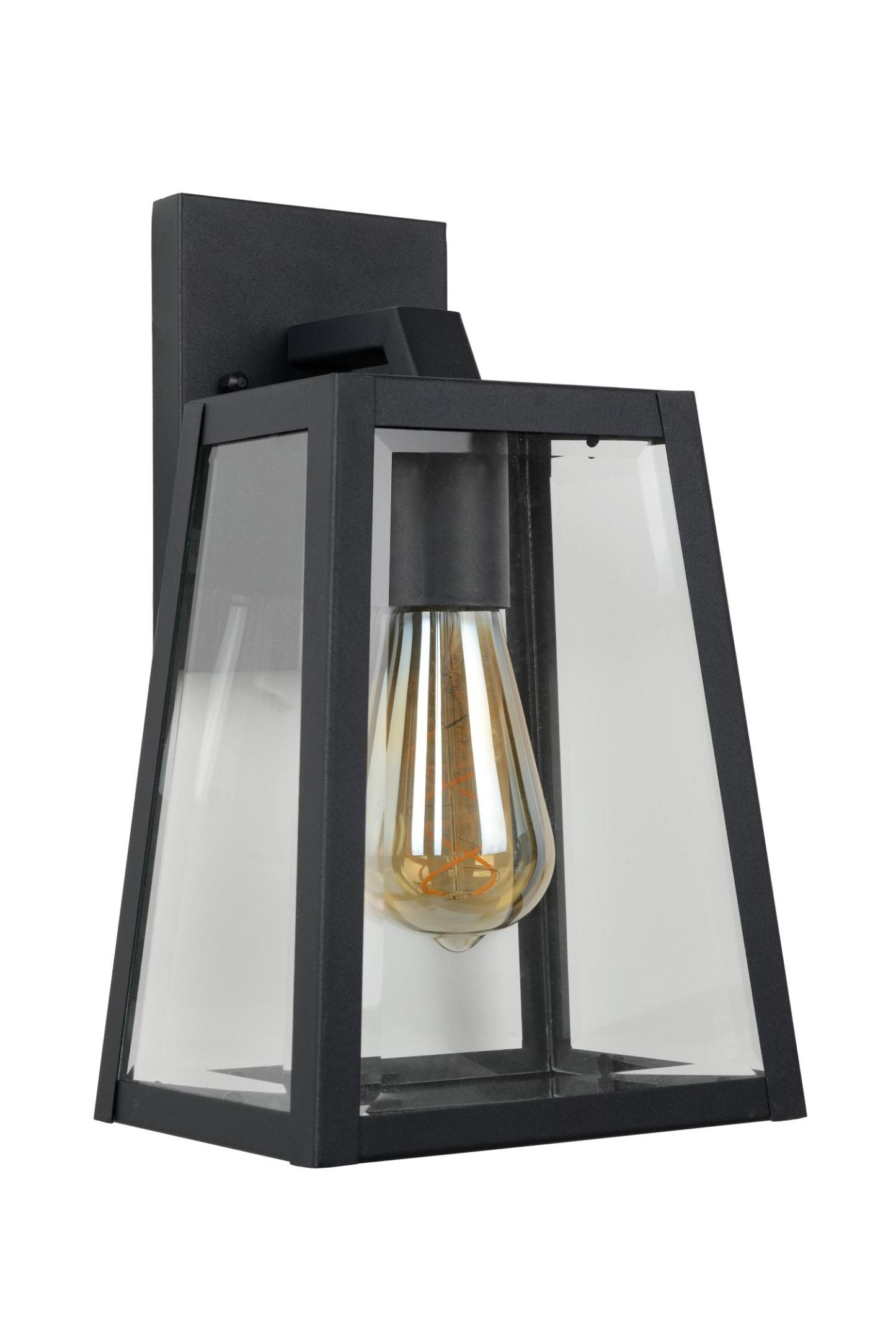 Matslot Outdoor Lights - Matt Black/Clear Glass
