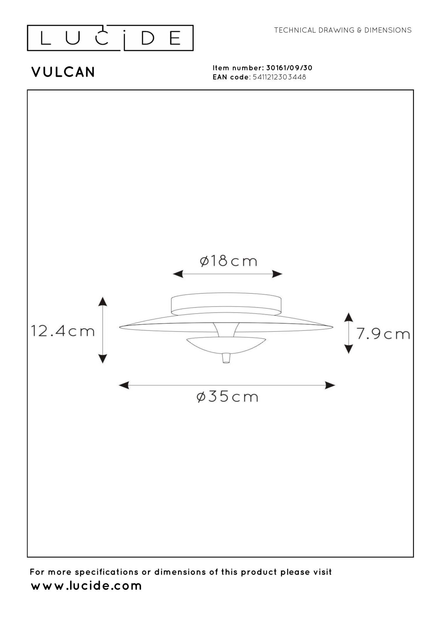 Vulcan Ceiling Lights - Matt Black