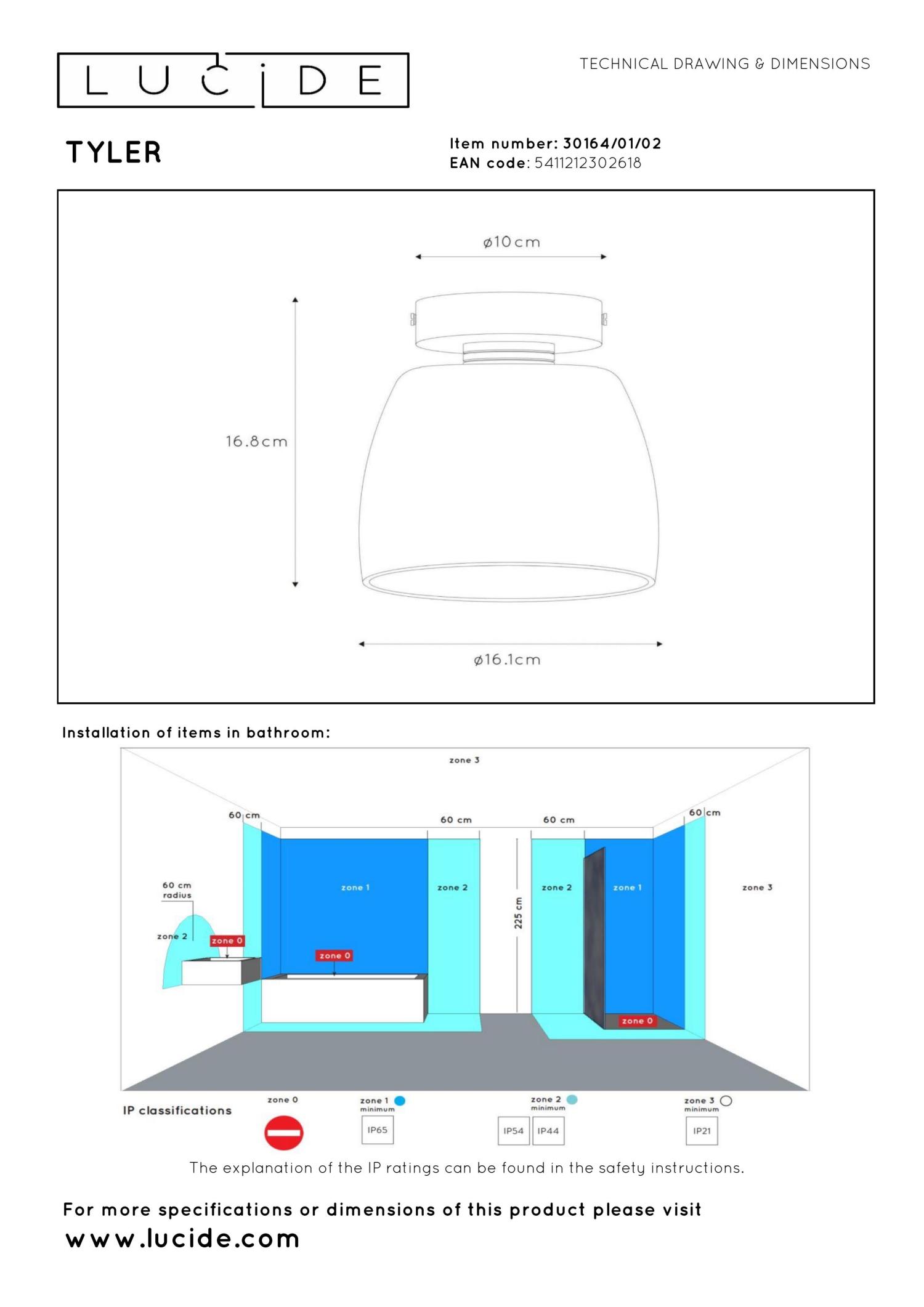 Tyler Ceiling Lights - Brushed Gold/Smoked Grey
