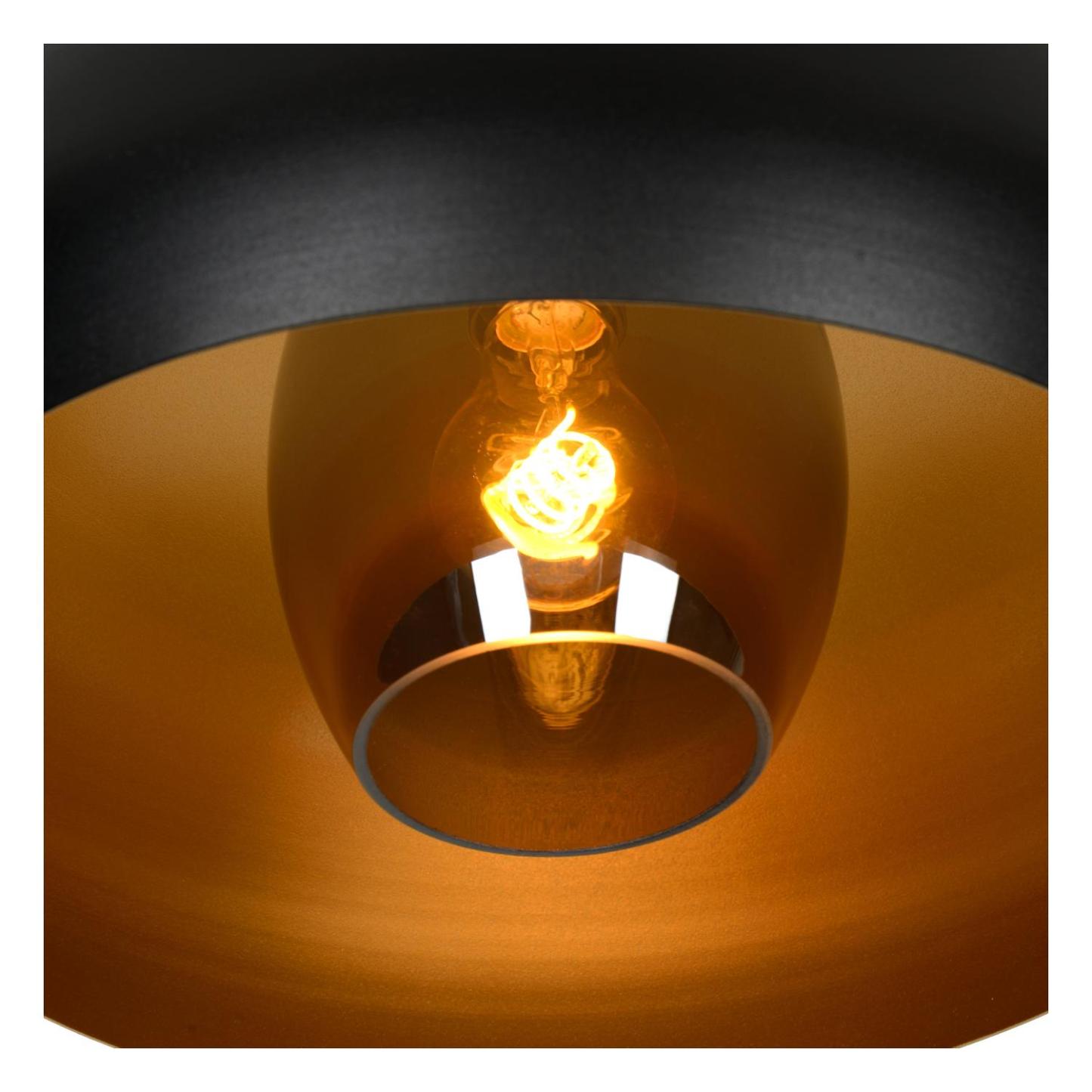 Sharan Ceiling Lights - Matt Black/Smoked Grey