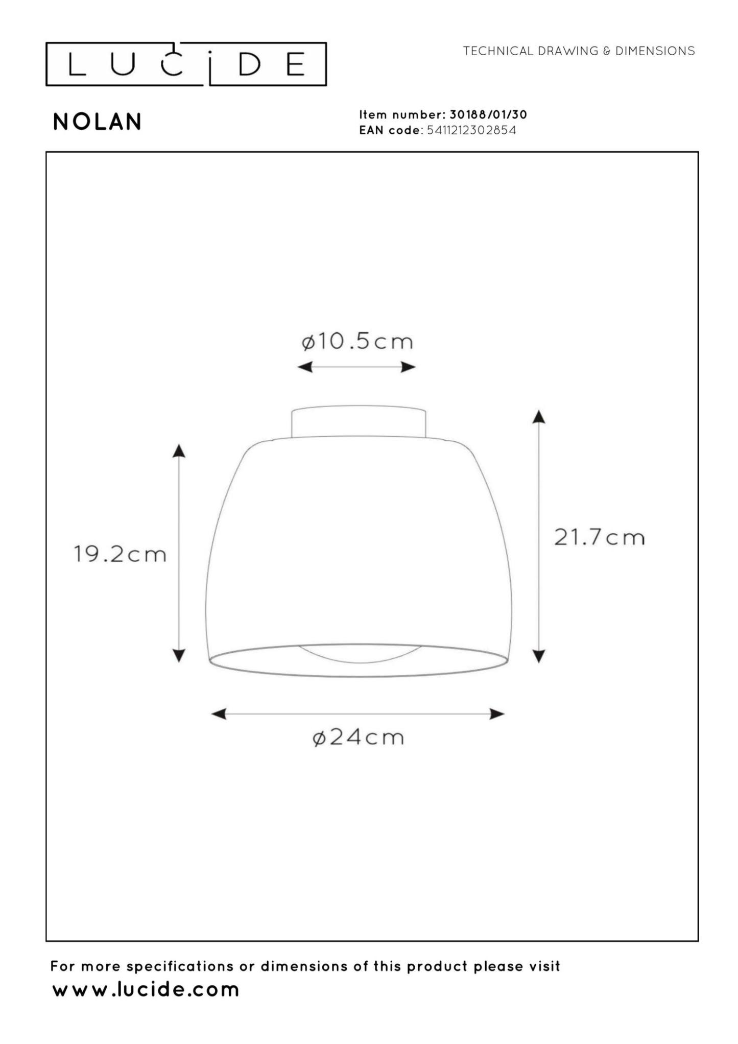 Nolan Ceiling Lights - Matt Black