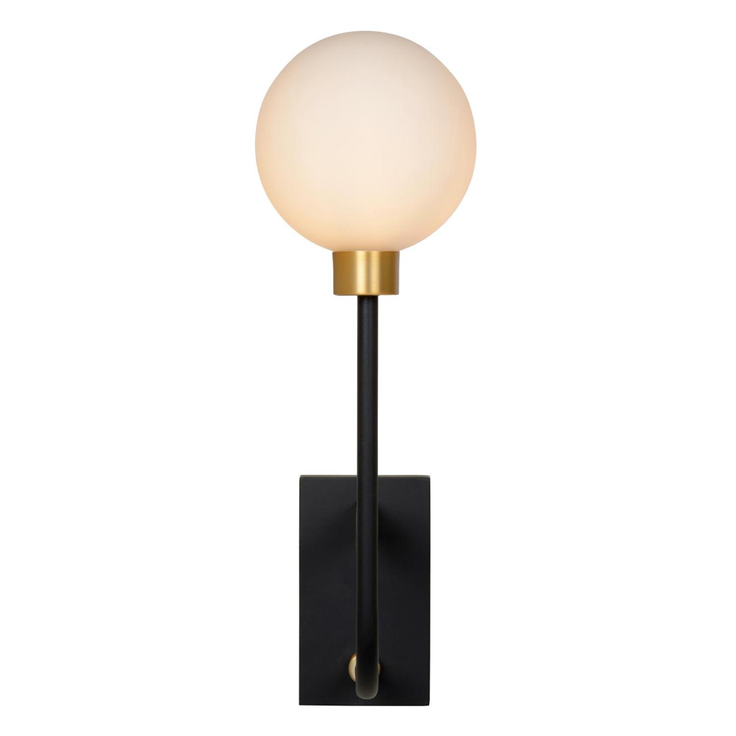 Berend Wall Lights - Matt Black/Opal