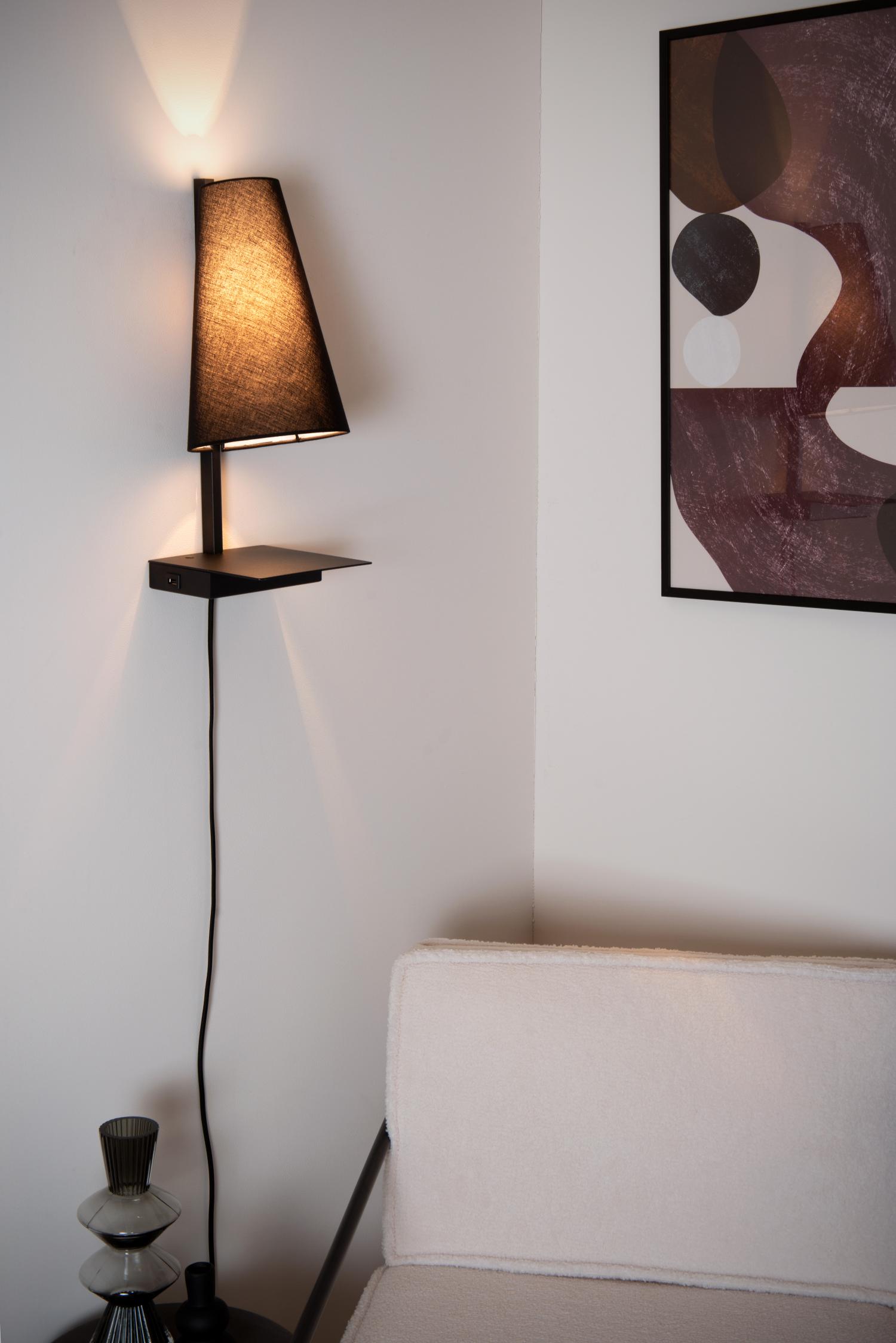 Gregory Wall Lights - Matt Black/Smoked Black