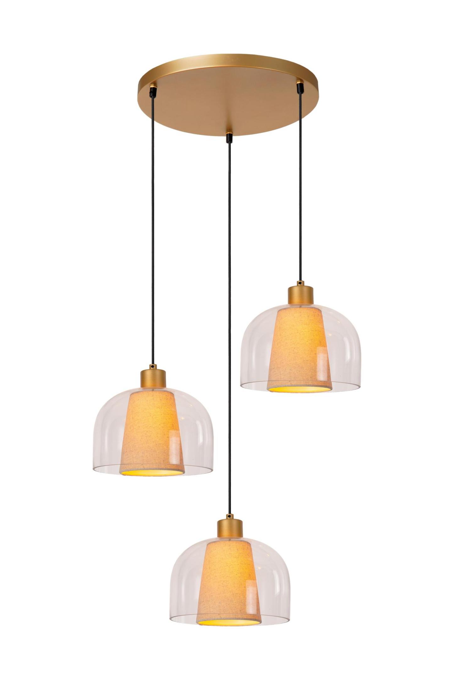 Gunhild Ceiling Lights - Matt Gold/Cream