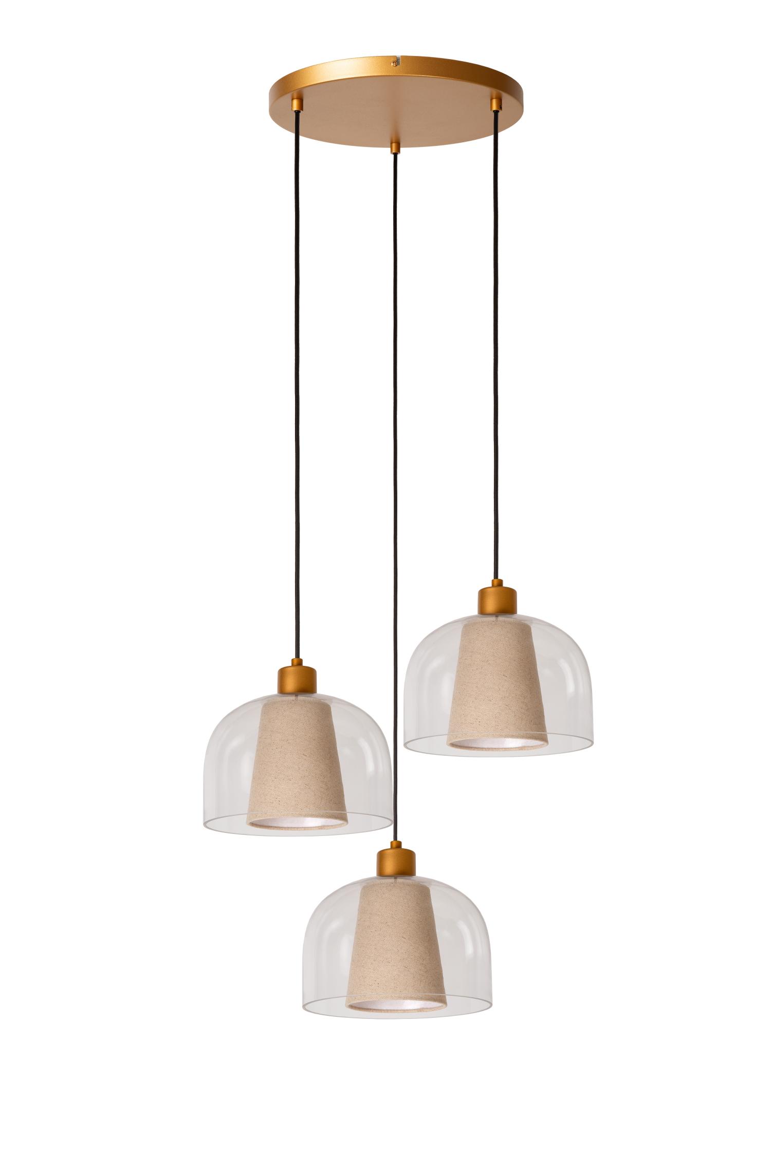 Gunhild Ceiling Lights - Matt Gold/Cream