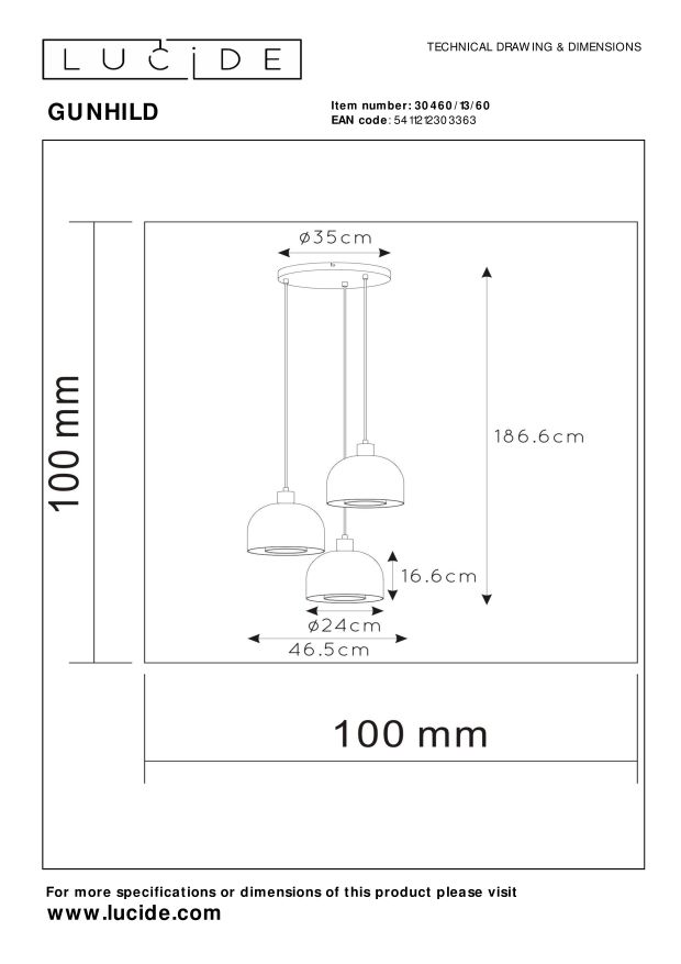Gunhild Ceiling Lights - Matt Gold/Cream