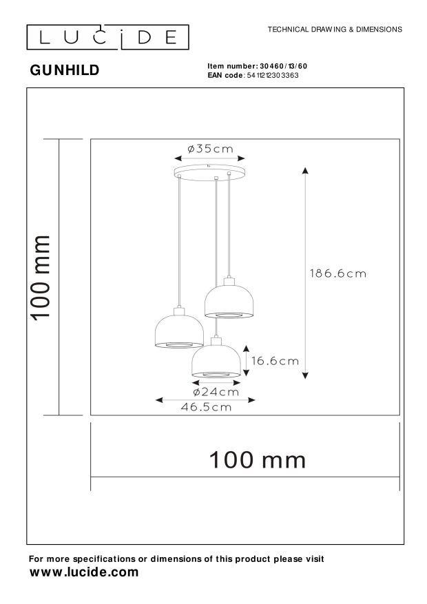 Gunhild Ceiling Lights - Matt Gold/Cream