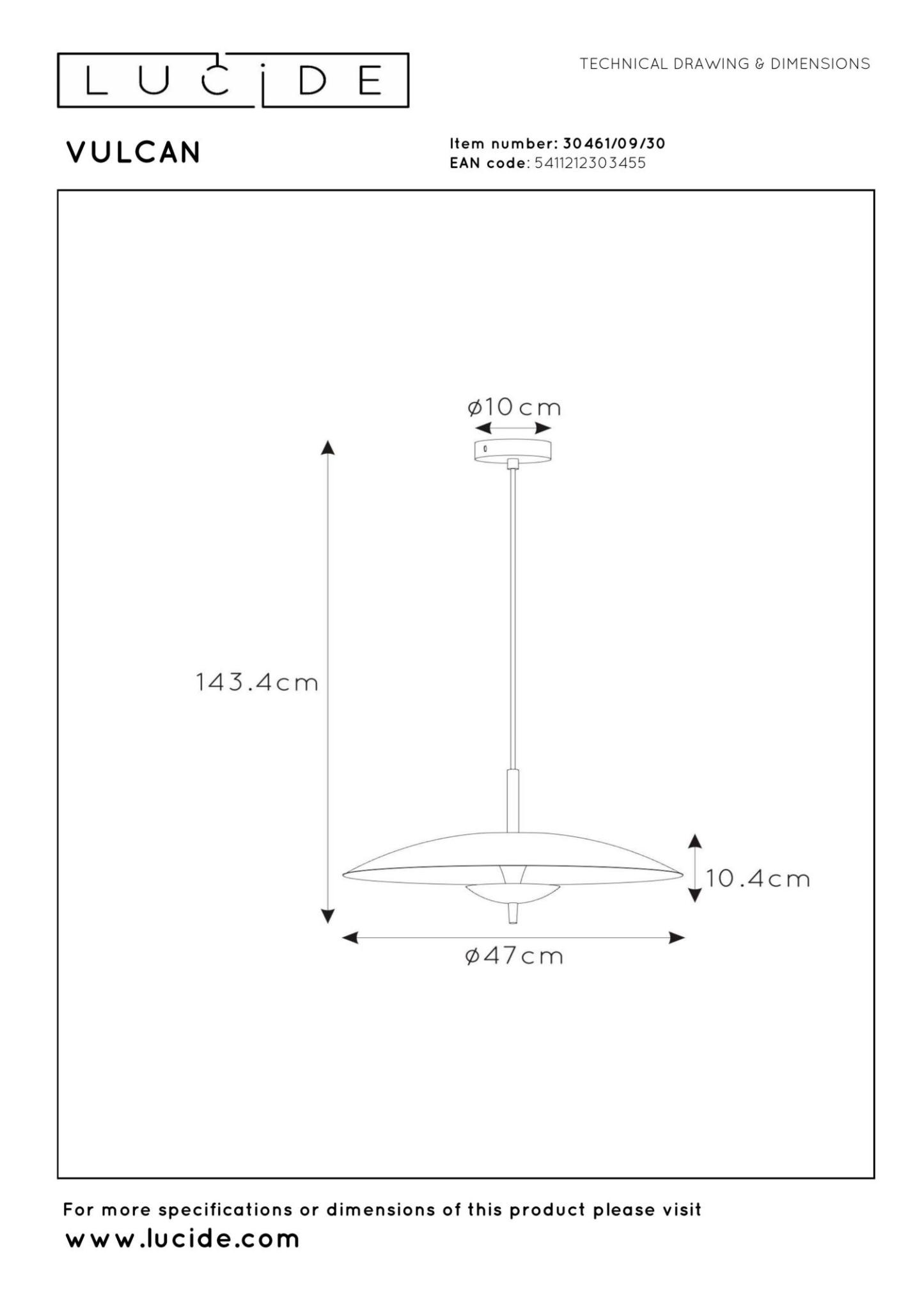 Vulcan Ceiling Lights - Matt Black