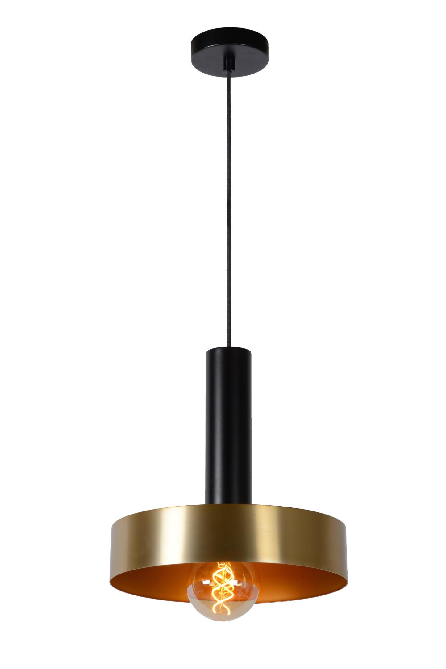 Giada Ceiling Lights - Matt Black/Brushed Gold - 300mm Diameter