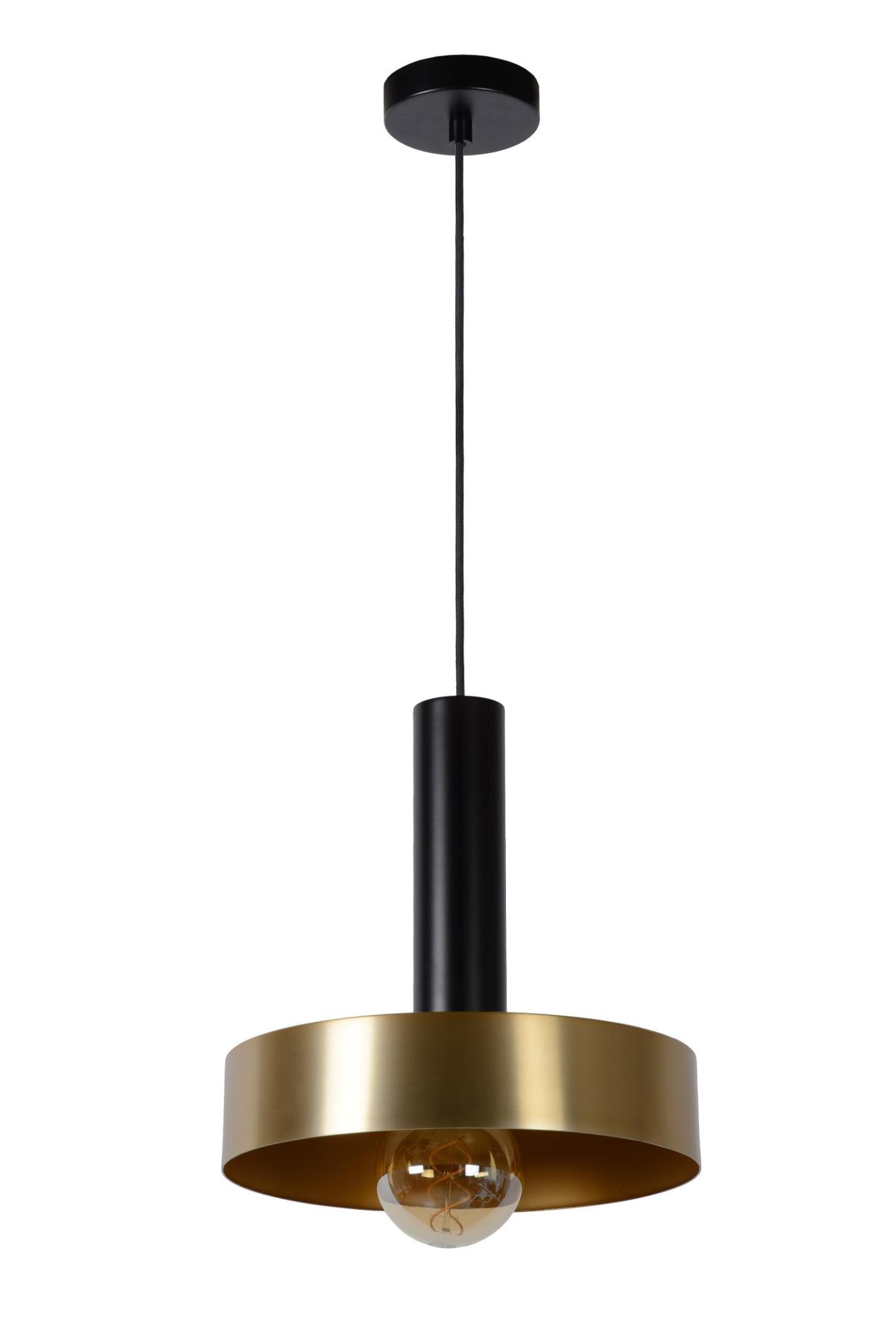 Giada Ceiling Lights - Matt Black/Brushed Gold - 300mm Diameter