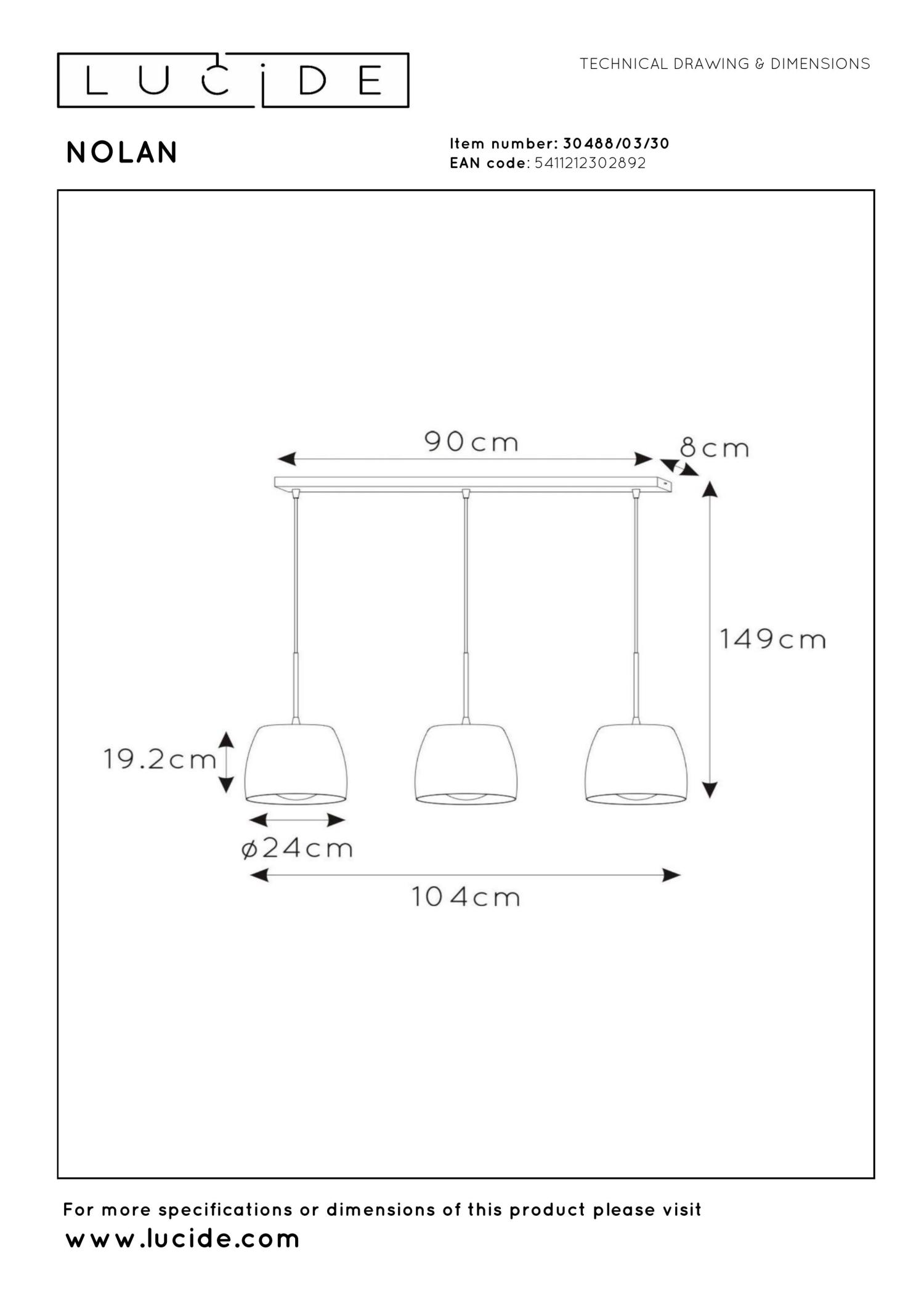 Nolan Ceiling Lights - Matt Black