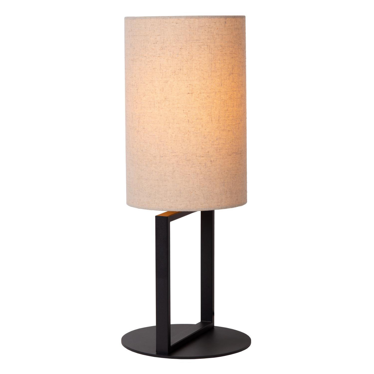 Herman Table Lamp - Matt Black/Smoked Black