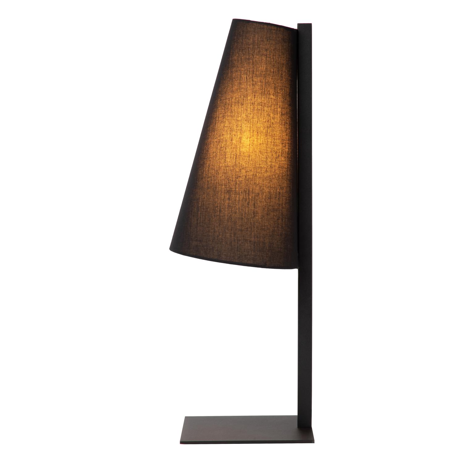 Gregory Table Lamp - Matt Black/Smoked Black