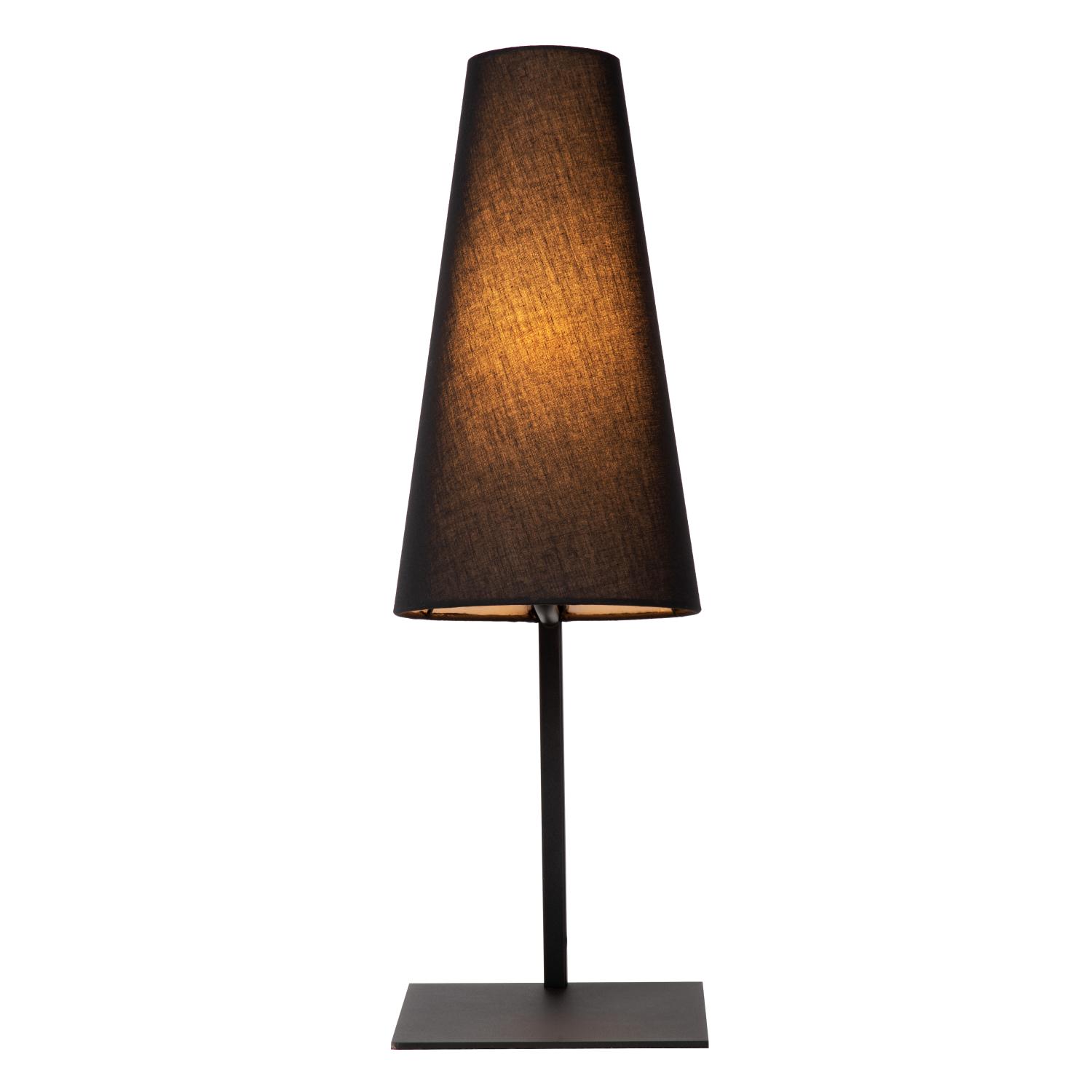 Gregory Table Lamp - Matt Black/Smoked Black