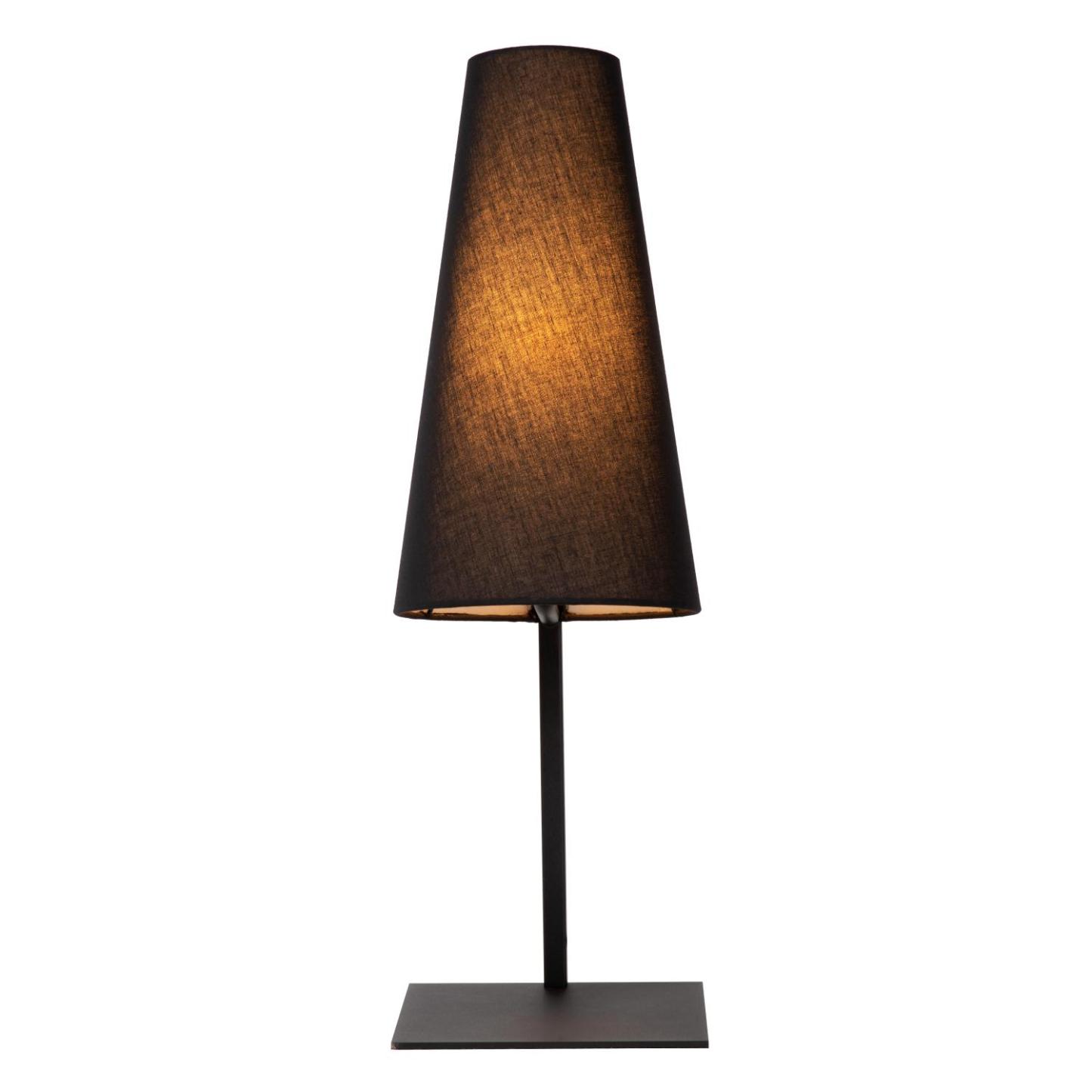 Gregory Table Lamp - Matt Black/Smoked Black