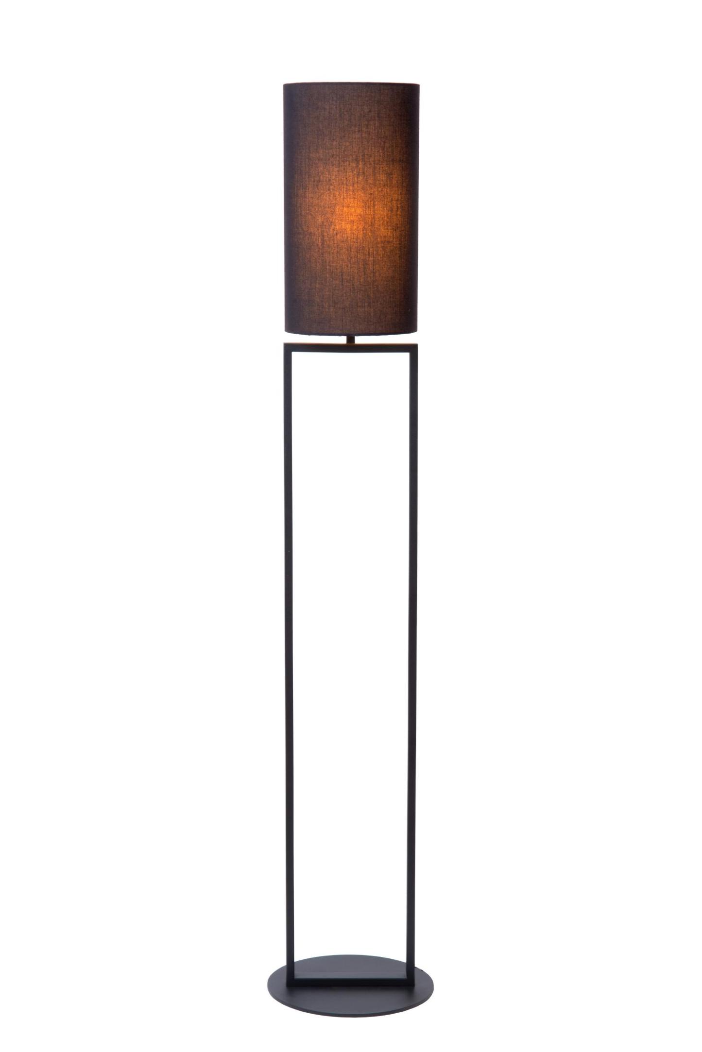 Herman Floor Lamp - Matt Black/Smoked Black