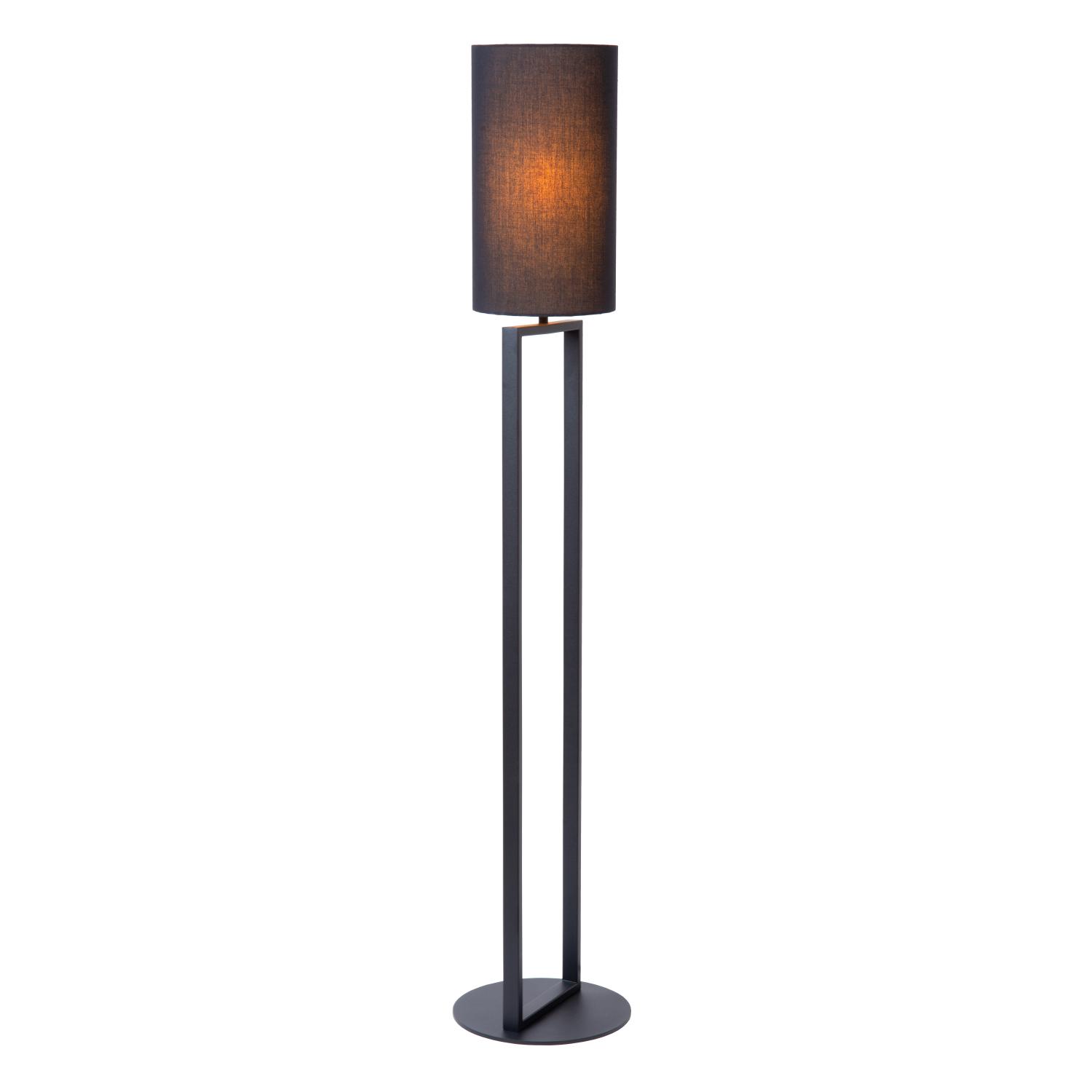 Herman Floor Lamp - Matt Black/Smoked Black