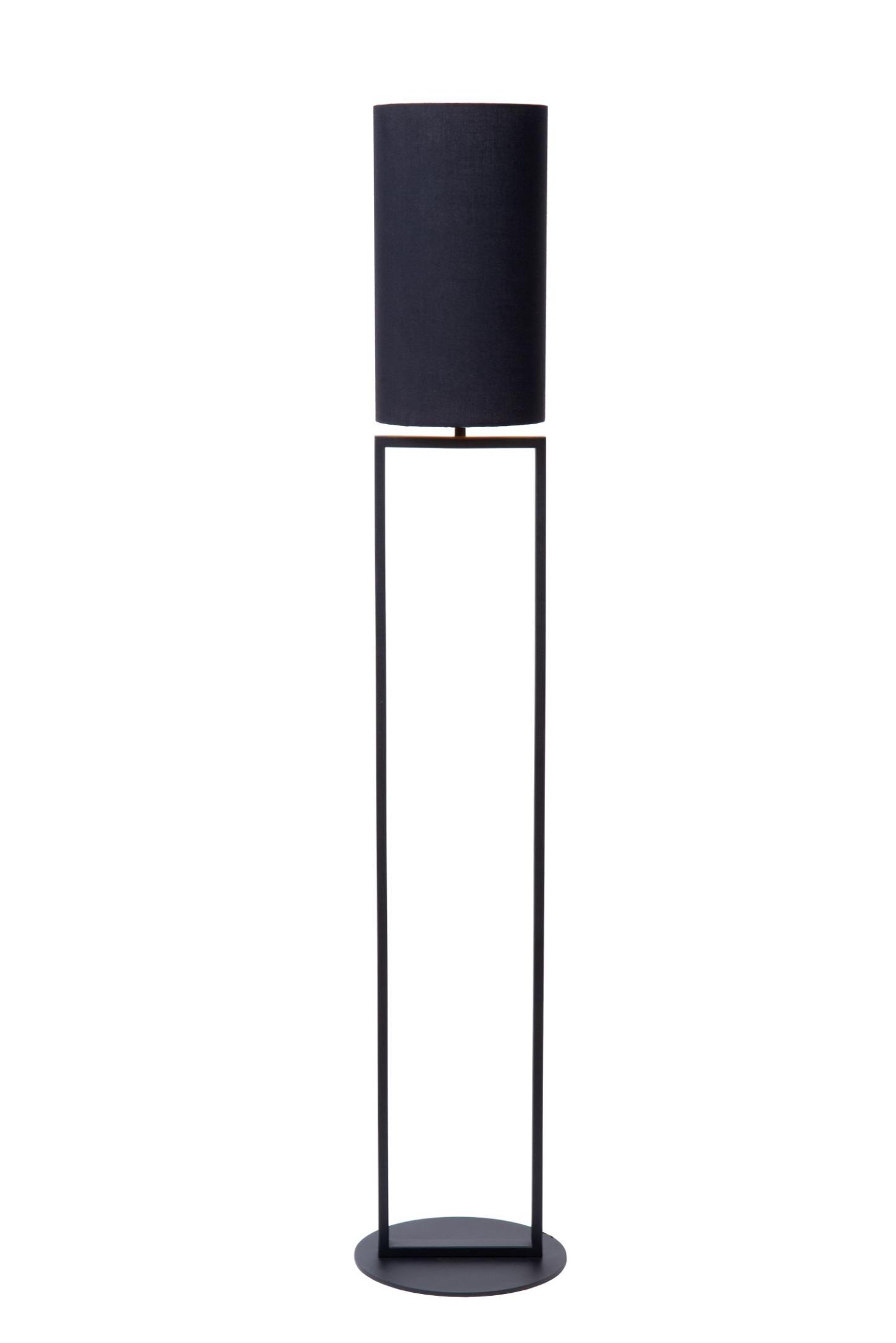 Herman Floor Lamp - Matt Black/Smoked Black