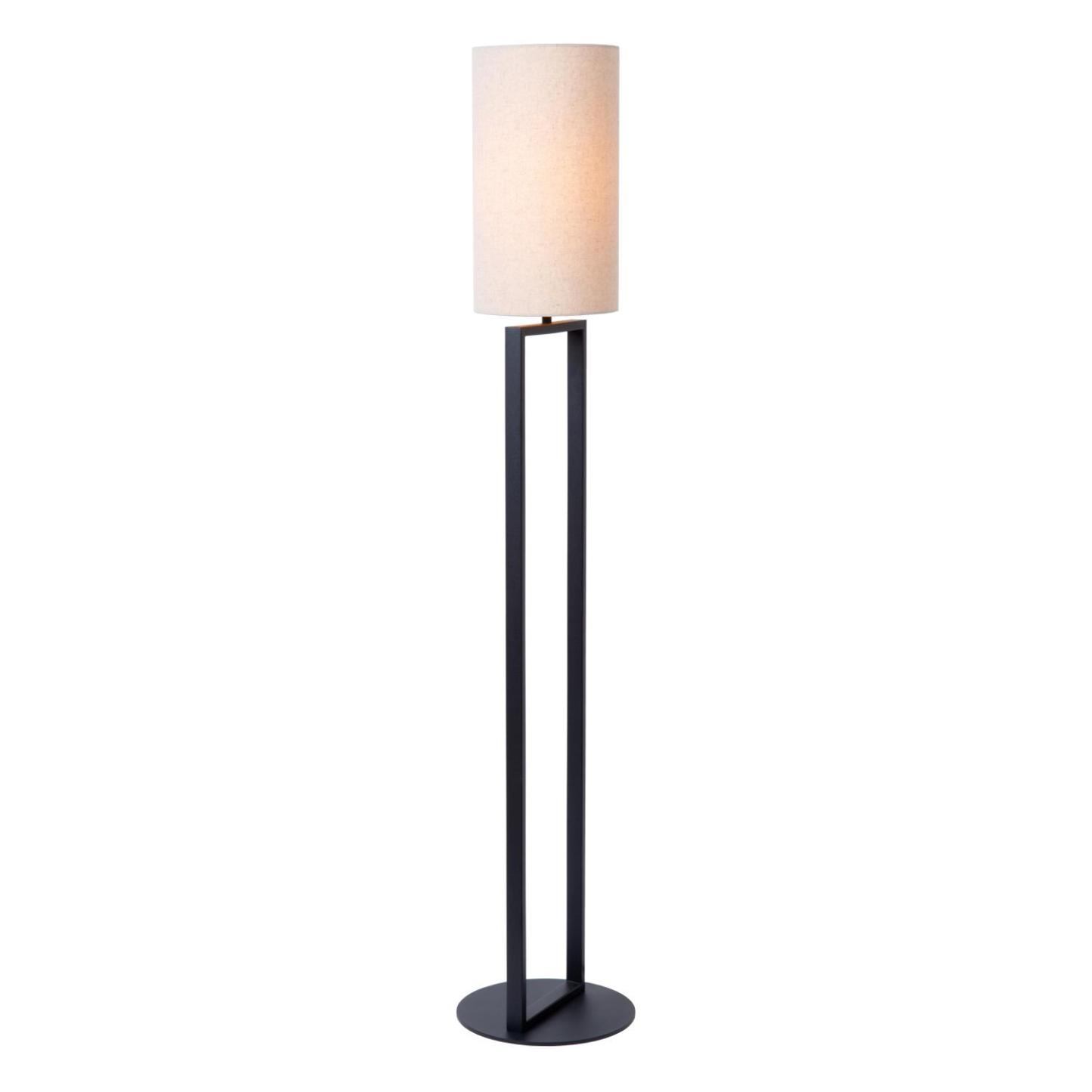Herman Floor Lamp - Matt Black/Smoked Black