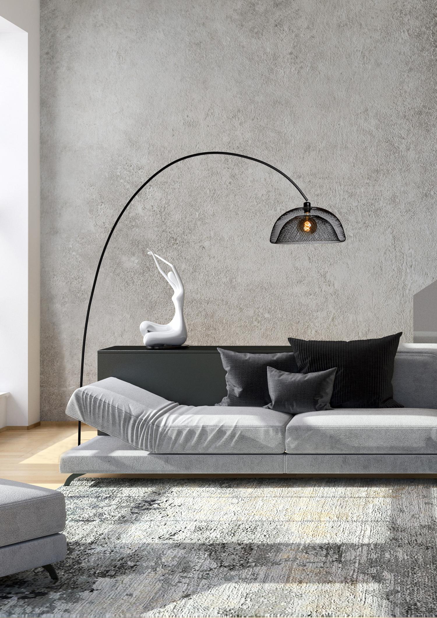 Mesh Floor Lamp - Matt Black