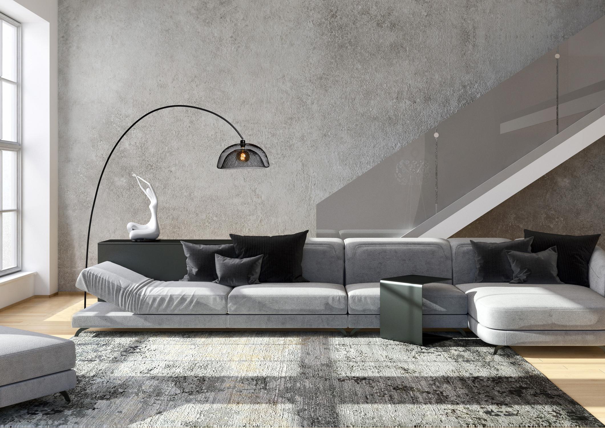 Mesh Floor Lamp - Matt Black