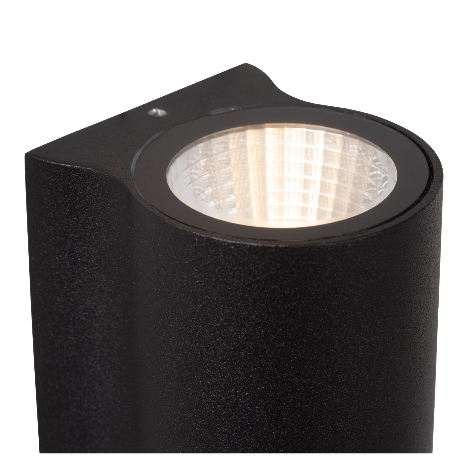 Akra Outdoor Lights - Matt Black/Clear Glass