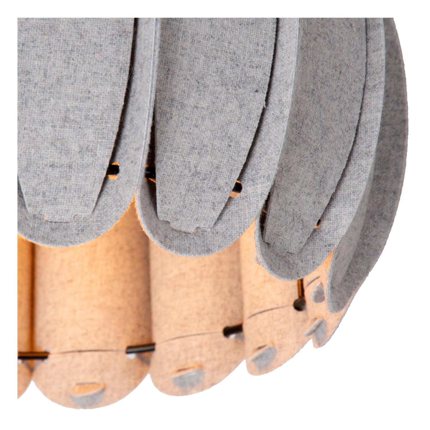 Spencer Ceiling Lights - Matt Black/Black Fabric