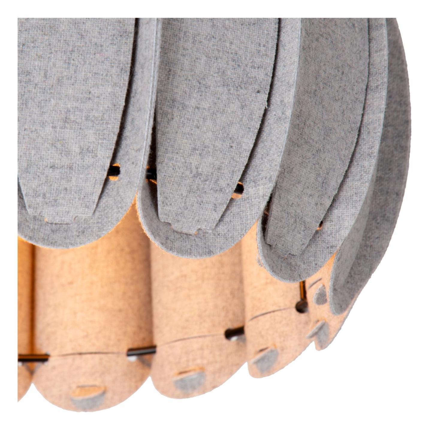 Spencer Ceiling Lights - Matt Black/Black Fabric