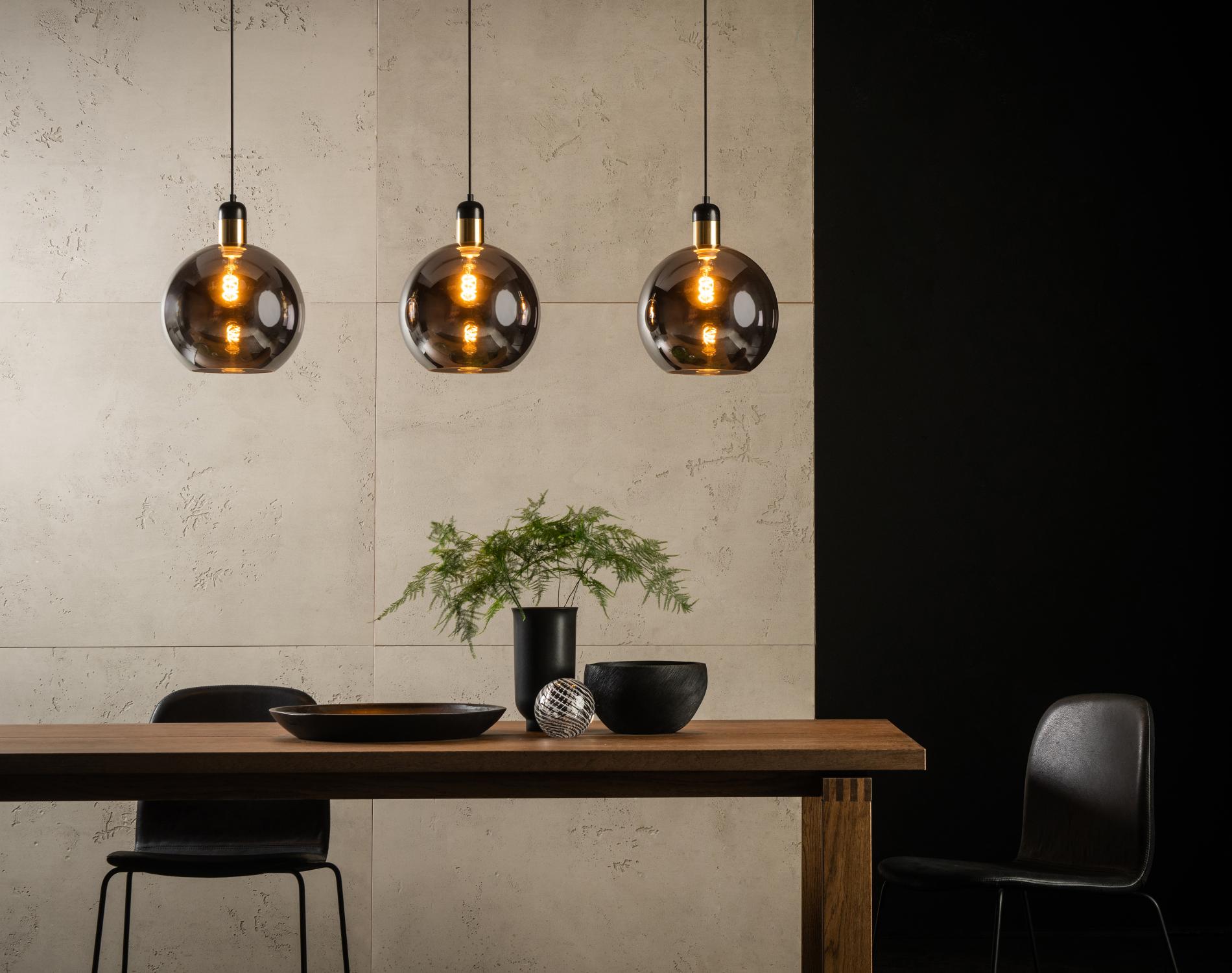 Julius Ceiling Lights - Matt Black/Opal