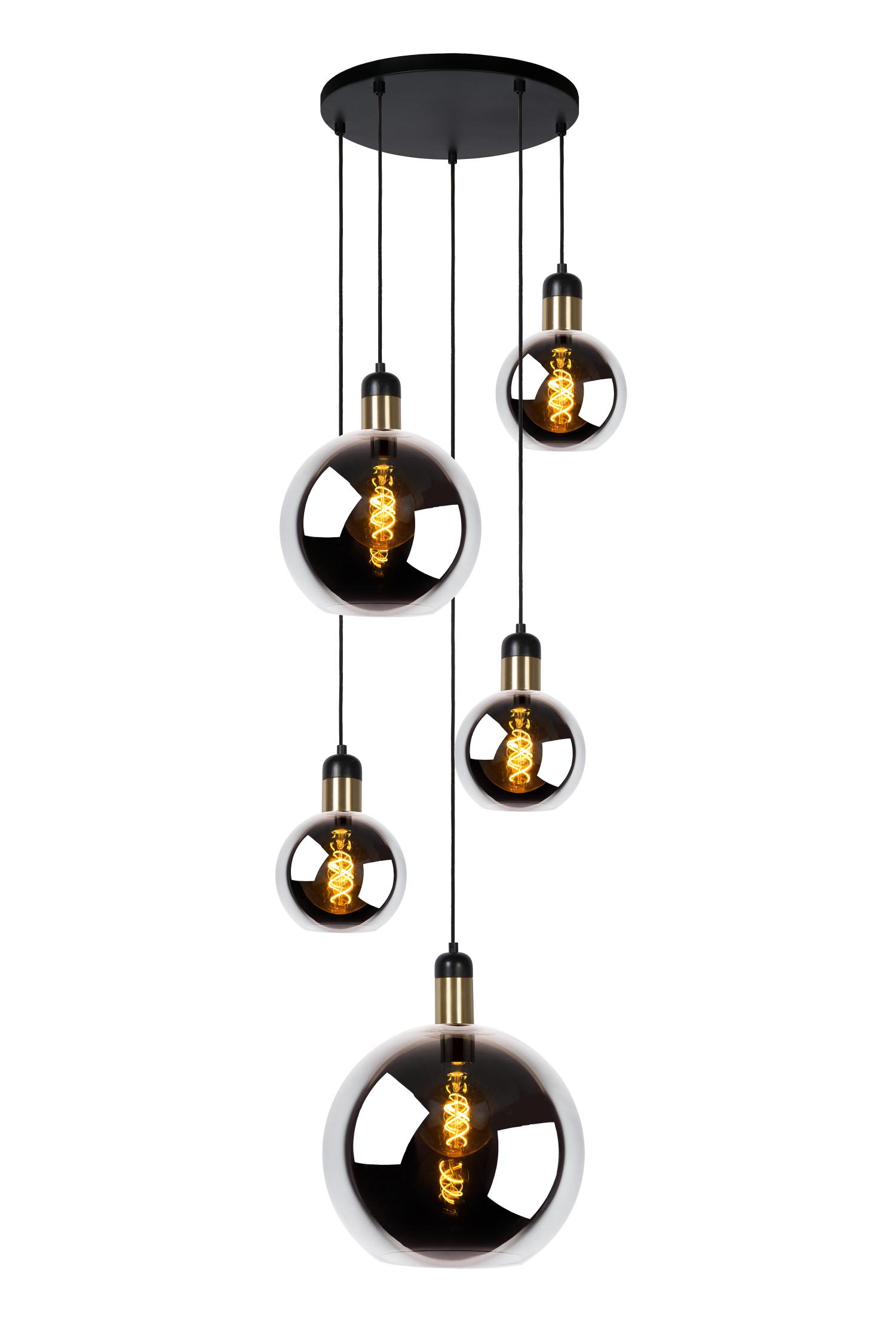 Julius Ceiling Lights - Matt Black/Opal