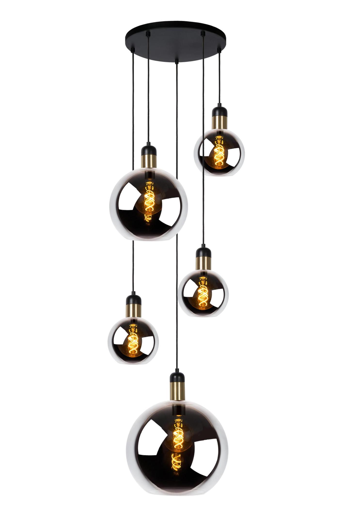 Julius Ceiling Lights - Matt Black/Opal